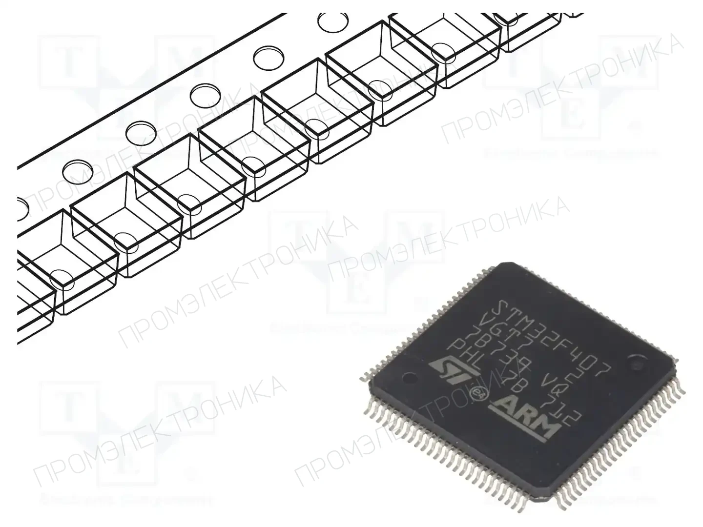 STMicroelectronics STM32F407VGT7 — Микроконтроллеры ST