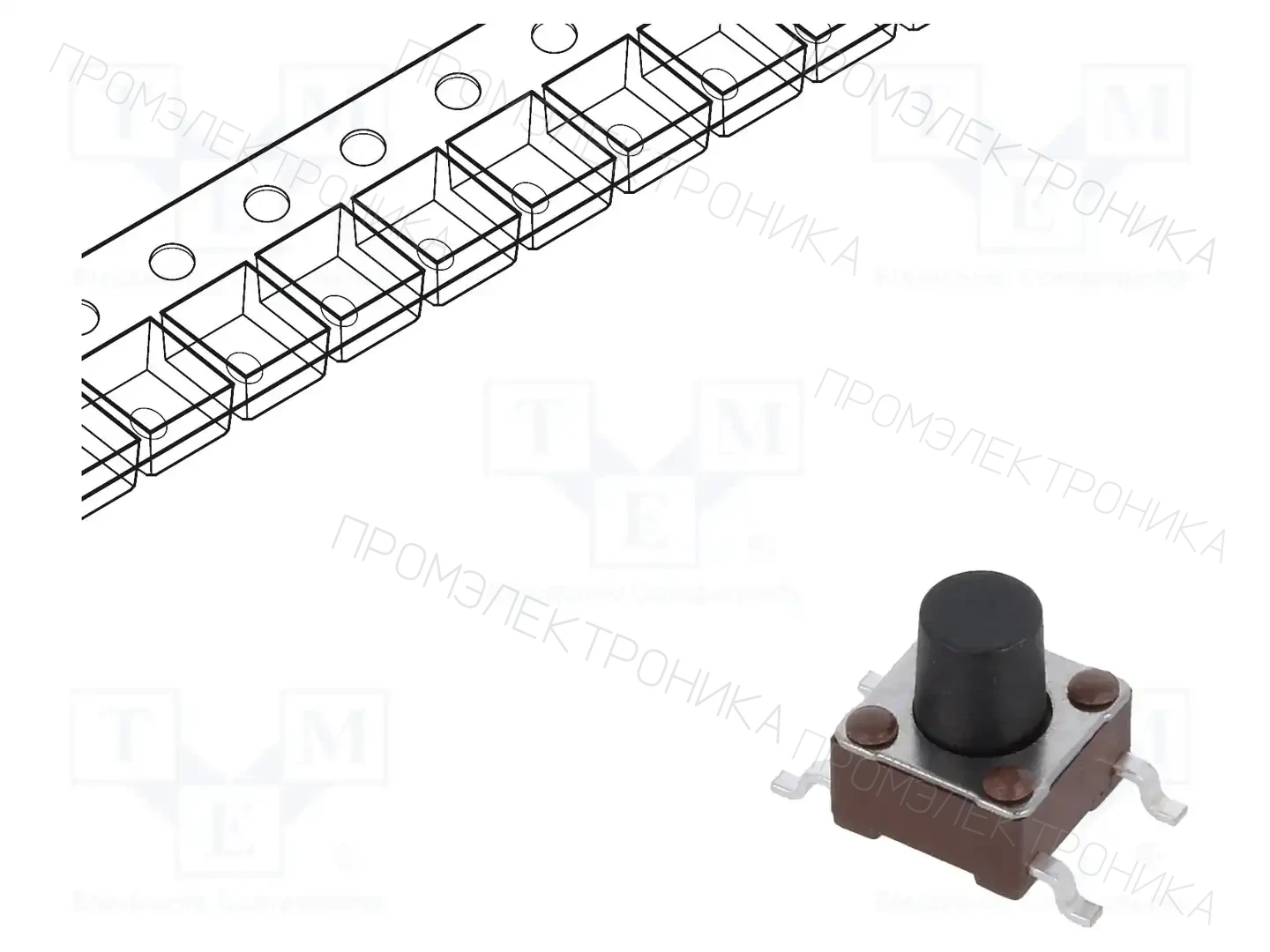TE Connectivity FSM6JSMATR — Микропереключатели TACT