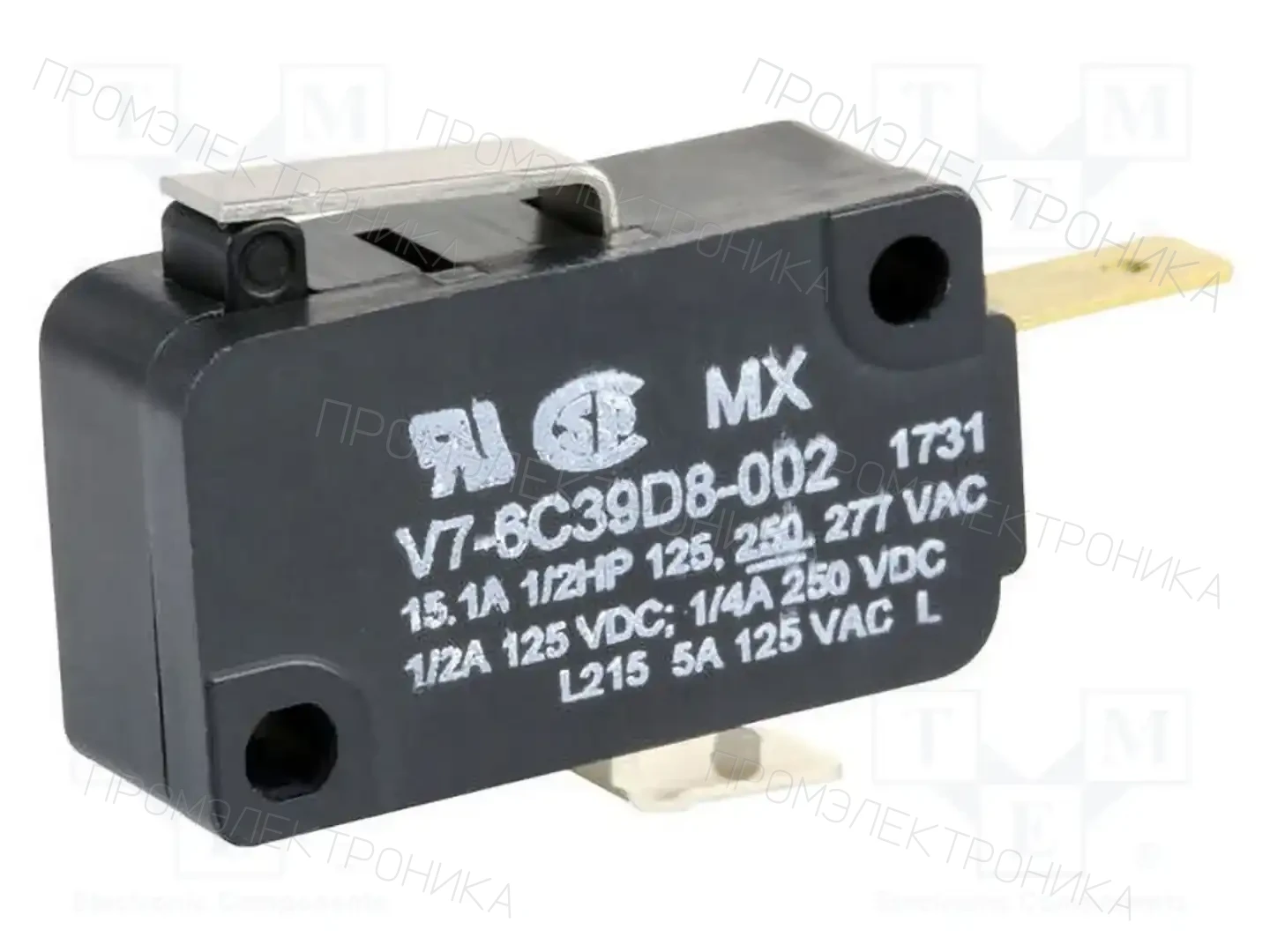 Honeywell V7-6C39D8-002 — Микропереключатели SNAP ACTION