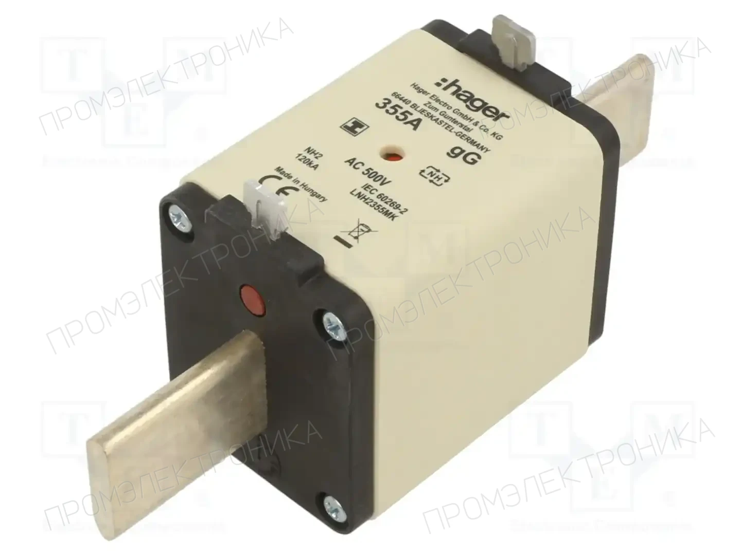 HAGER LNH2355MK — Предохранители NH