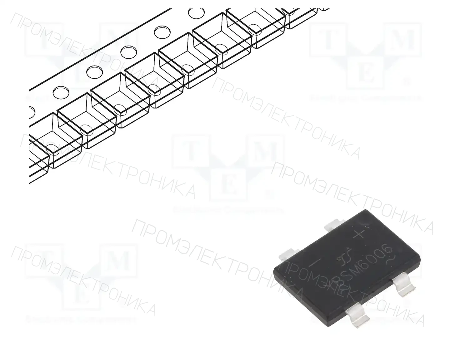YANGJIE TECHNOLOGY YBSM6006 — Однофазные мосты диодные SMD/THT