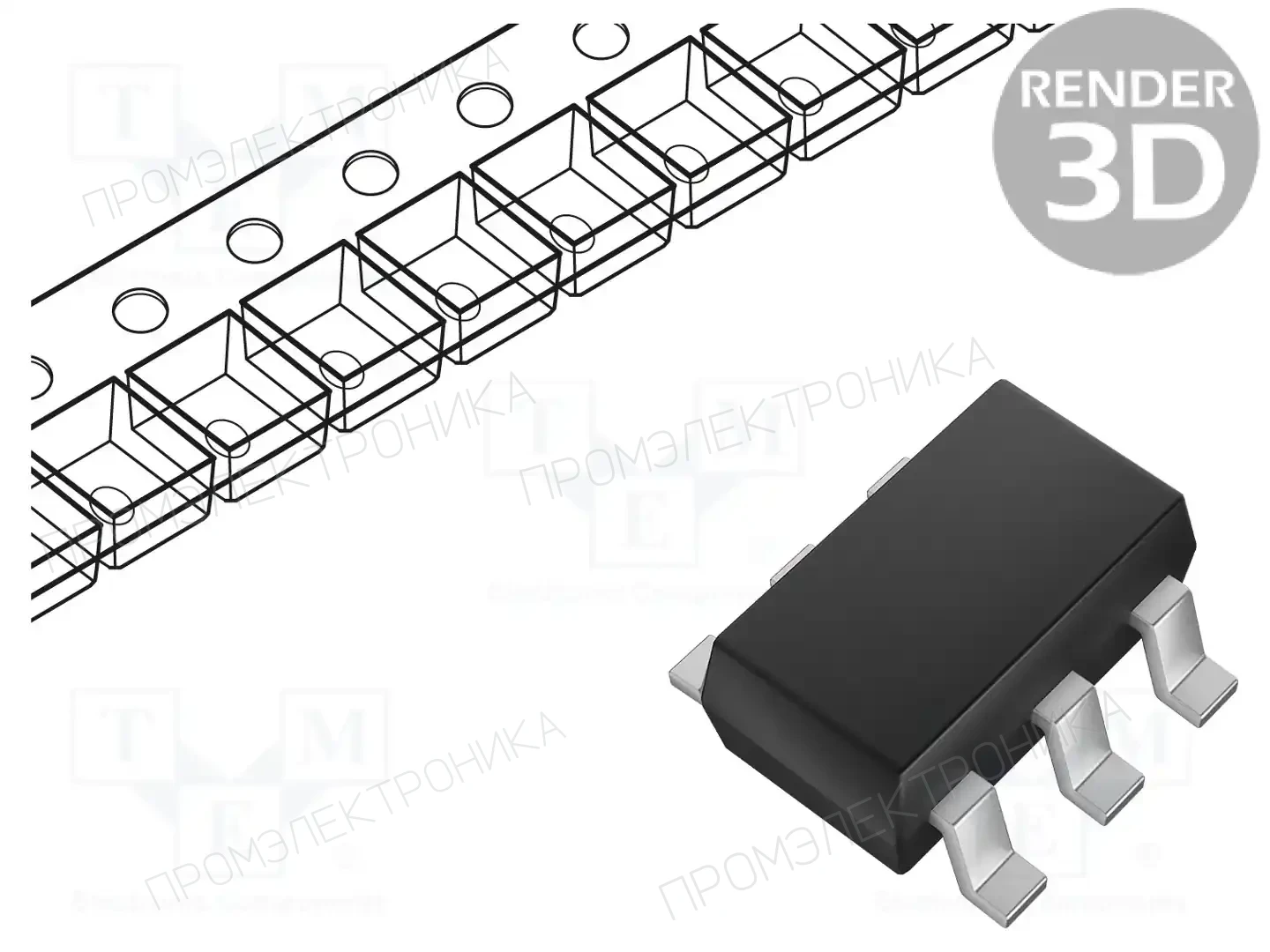 onsemi BC848CDW1T1G — Транзисторы NPN SMD