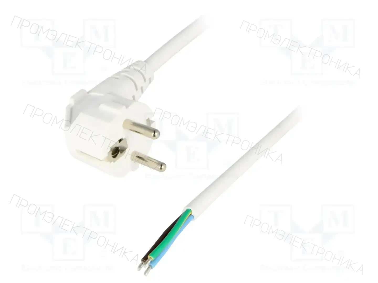 LIAN DUNG LT322 H05VV-F 3X1.5 4.0M WHT — Кабели питания компьютерные и универс