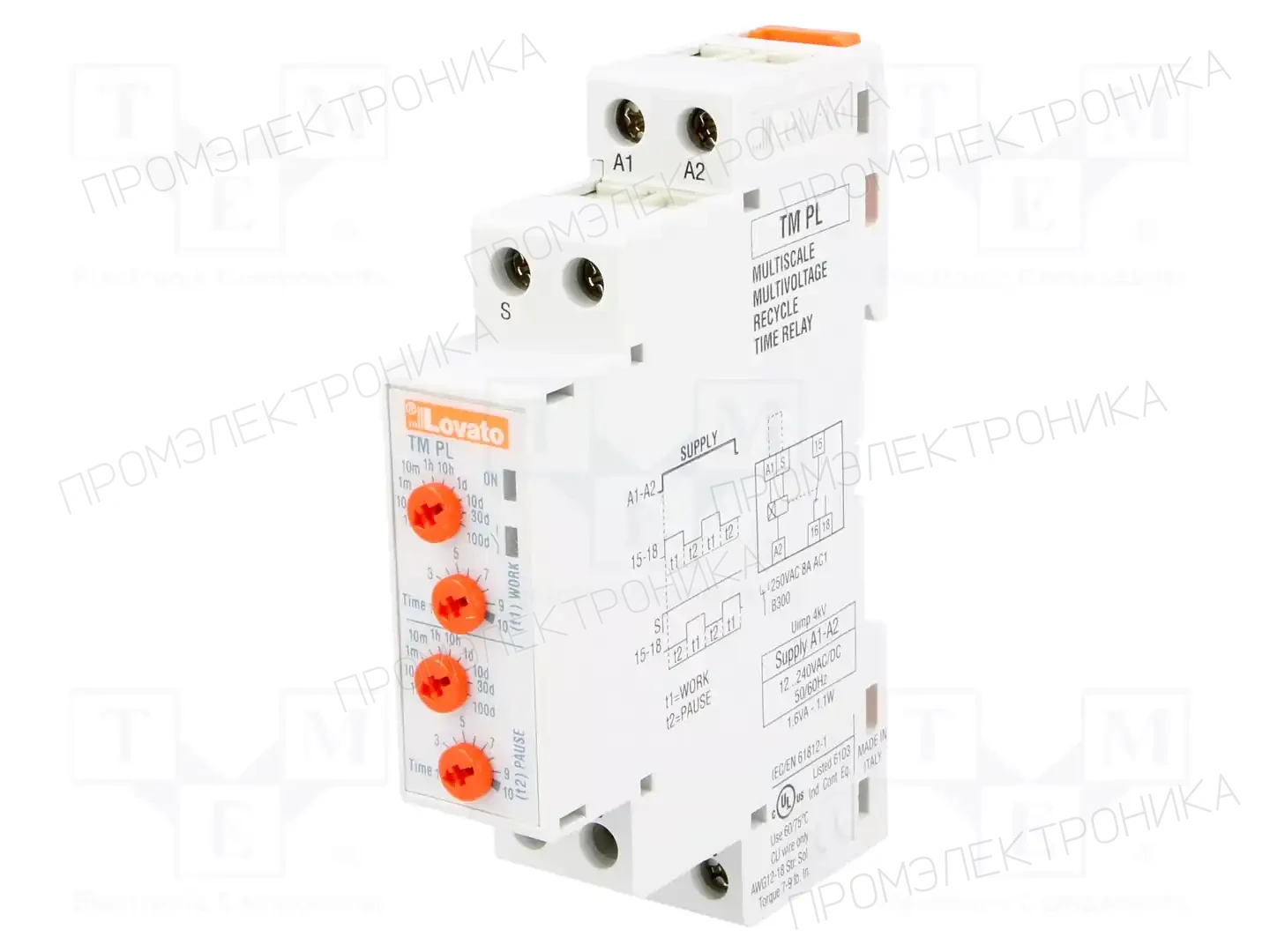 LOVATO ELECTRIC TMPL — Временные аналоговые реле