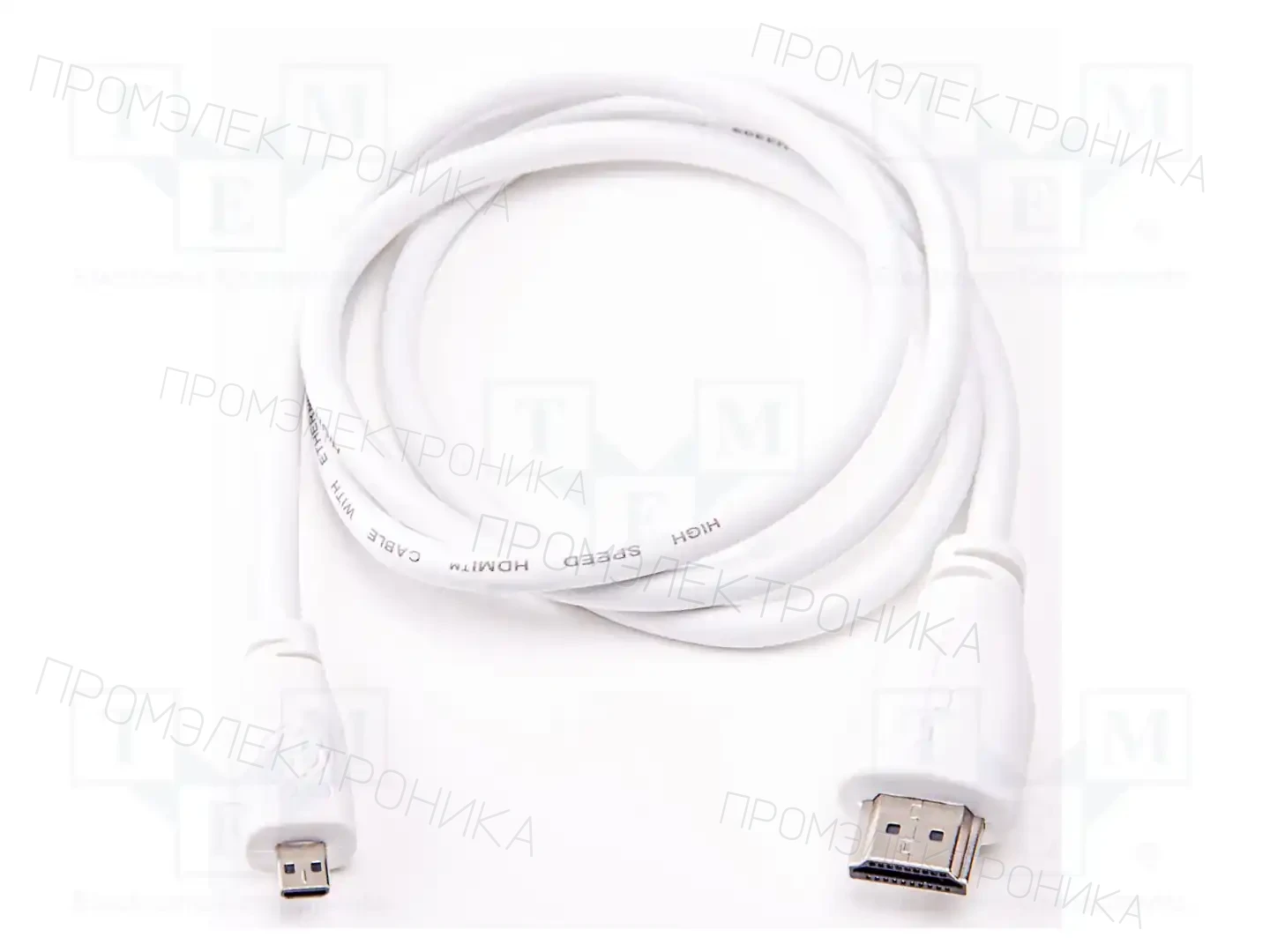 RASPBERRY PI MICRO-HDMI/M TO HDMI-A/M CABLE 1M, WHITE — аксессуары
