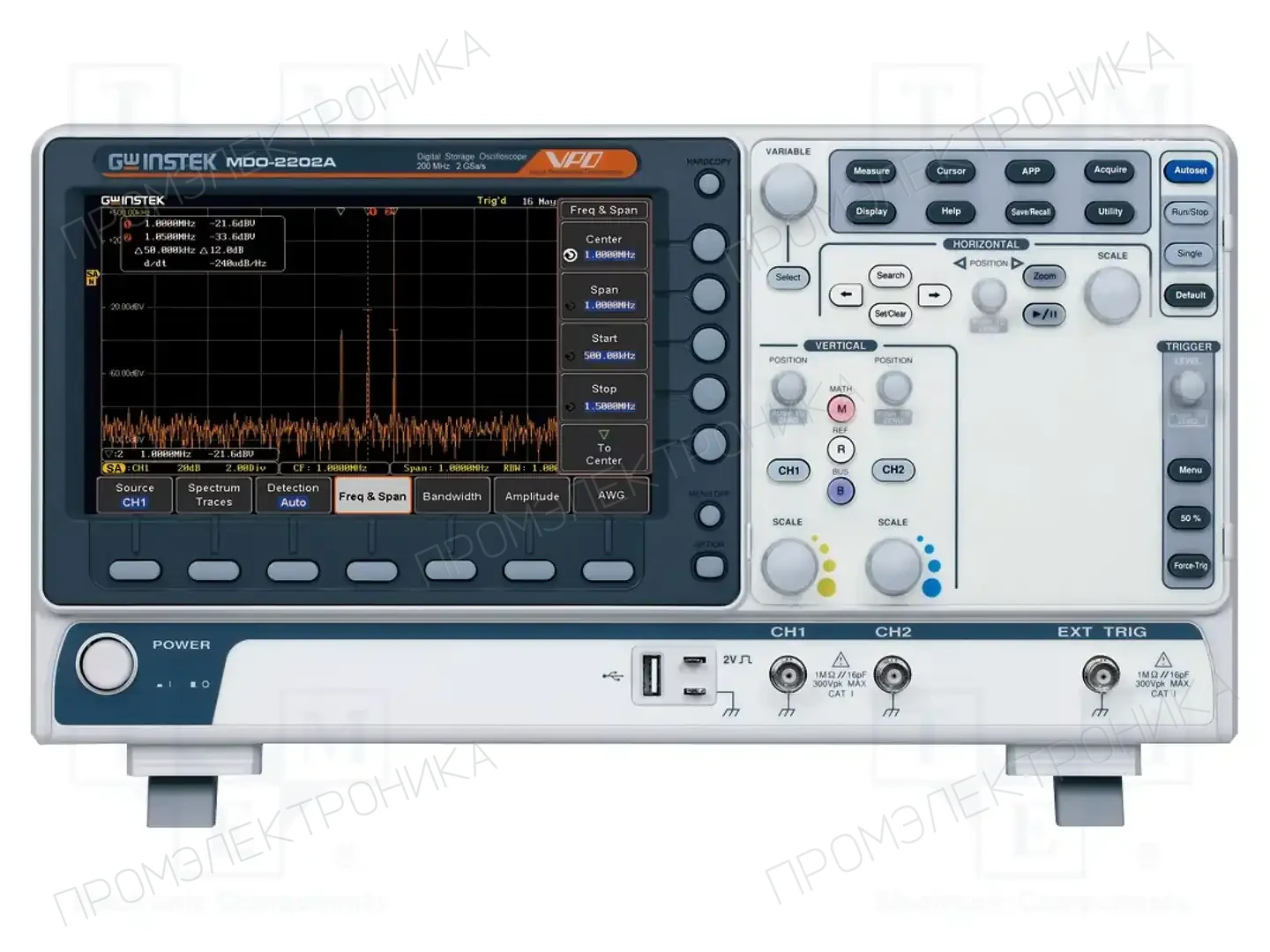GW INSTEK MDO-2202A — Осциллоскопы цифровые