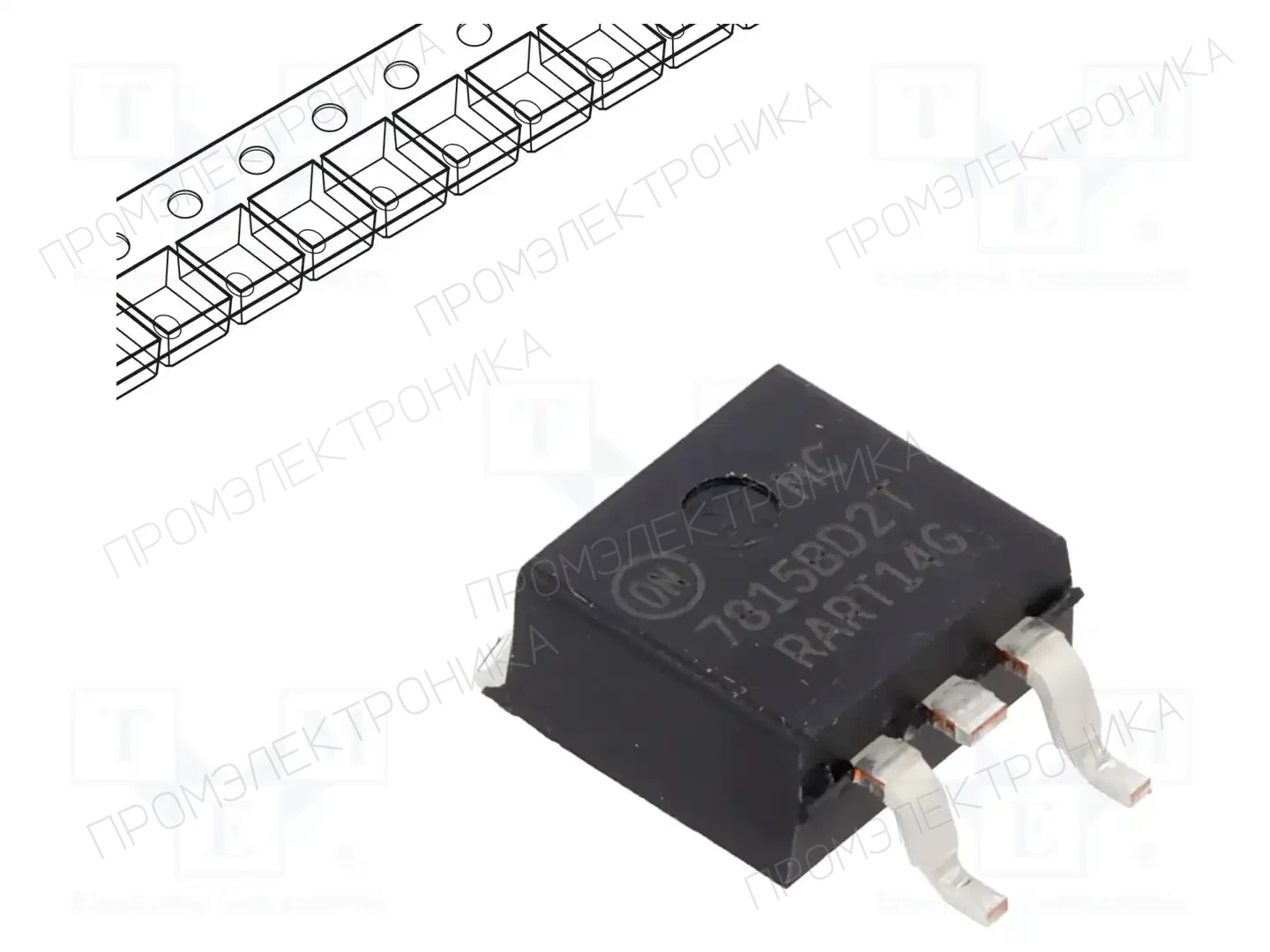 onsemi MC7815BD2TR4G — Стабилизаторы напряжения нерегулируемые