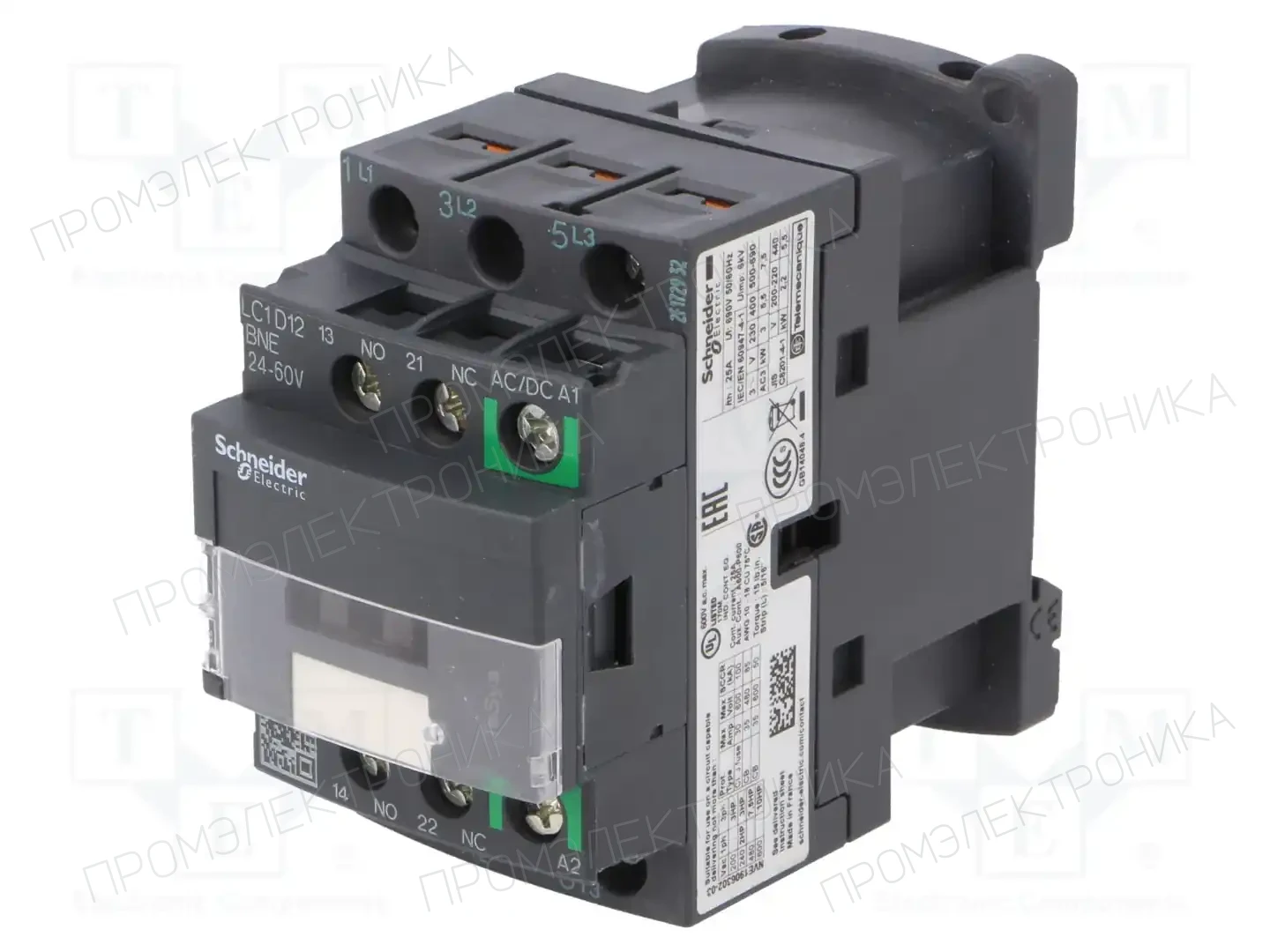 SCHNEIDER ELECTRIC LC1D12BNE — Контакторы - главные модули