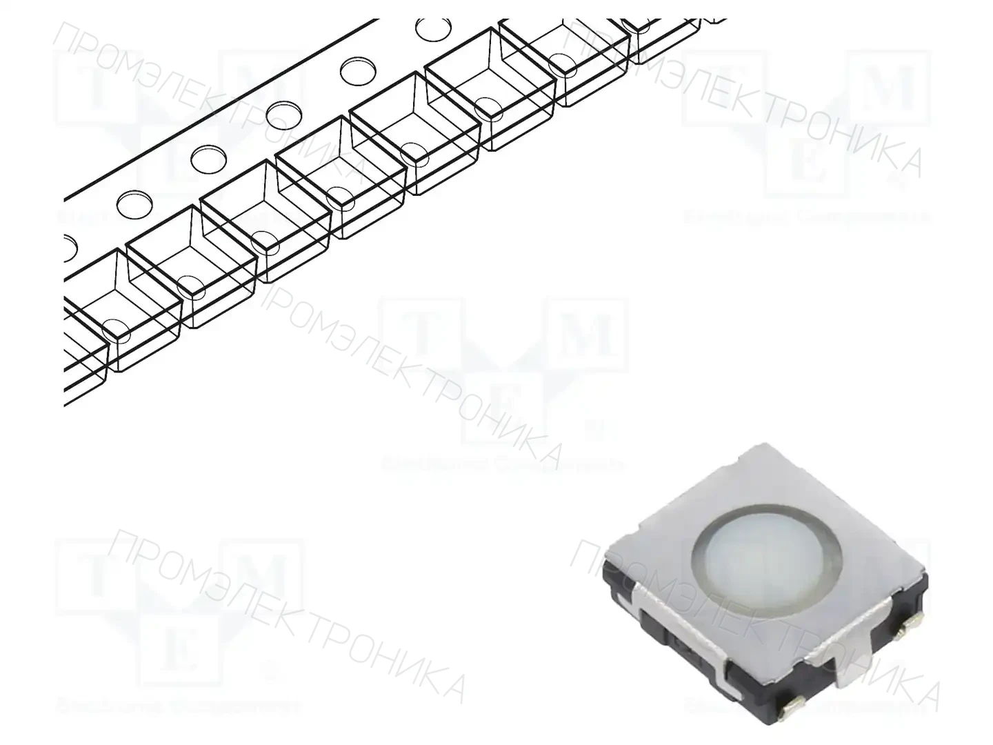 PANASONIC EVQQ2W01W — Микропереключатели TACT