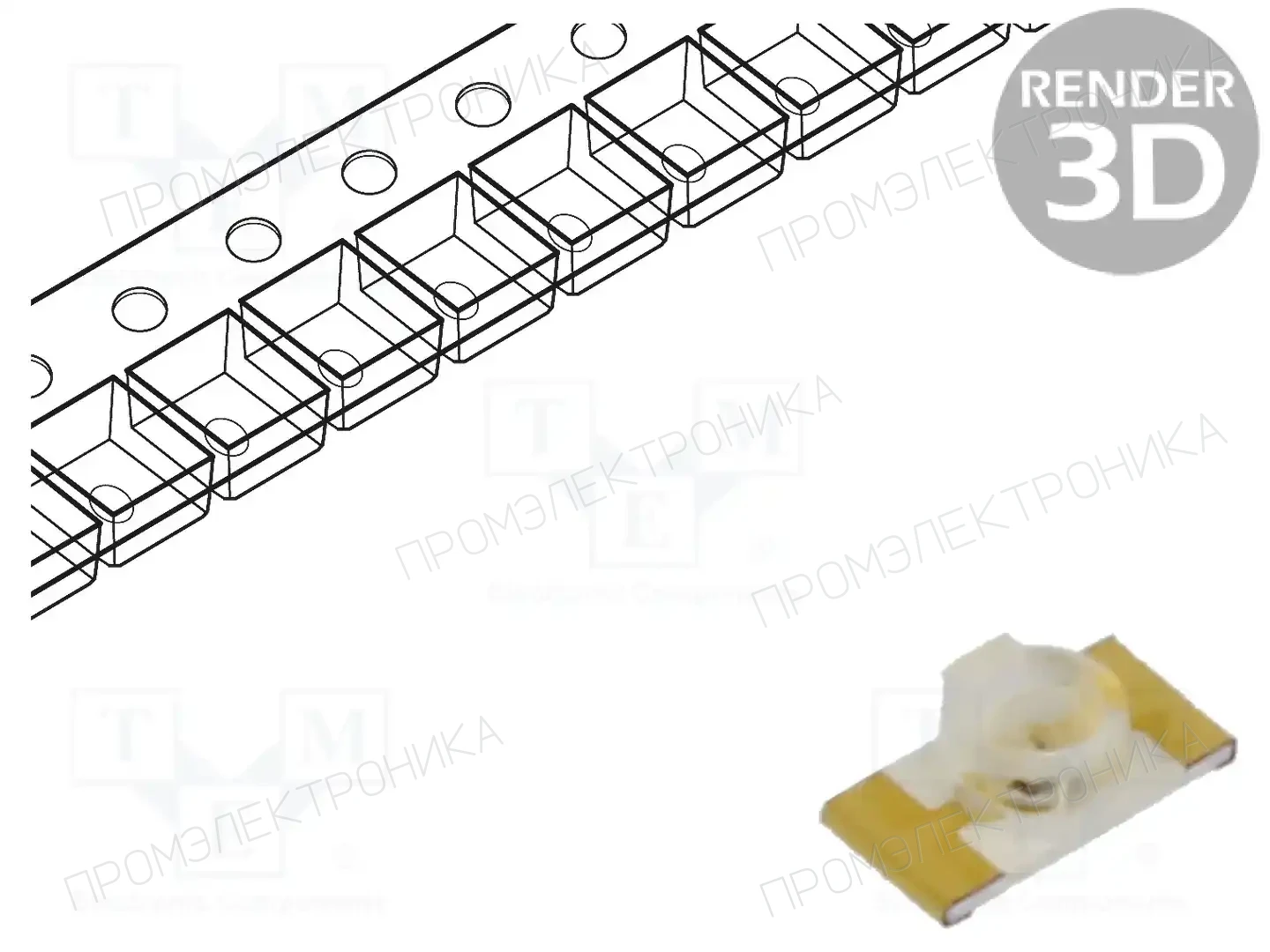 KINGBRIGHT ELECTRONIC KPTL-3216CGCK-01 — Светодиоды SMD цветные