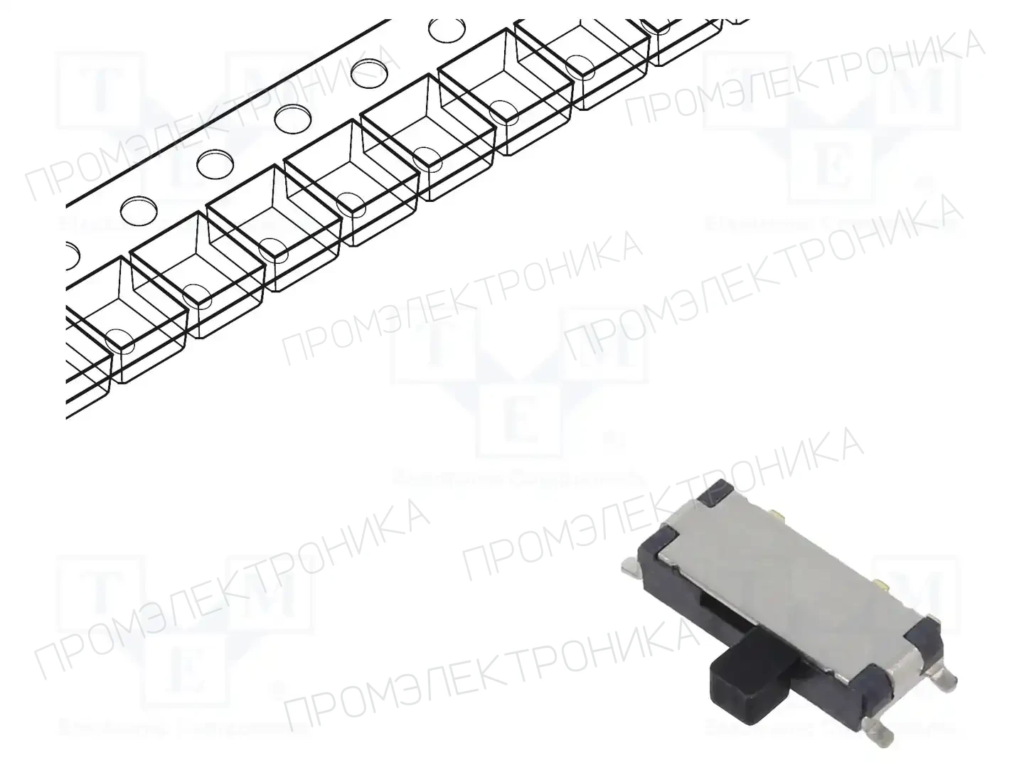 E-SWITCH EG1215AA — Переключатели ползунковые