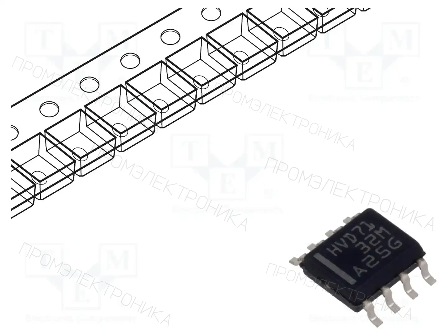 Texas Instruments SN65HVD71DR — Микросхемы - RS232 / RS422 / RS485