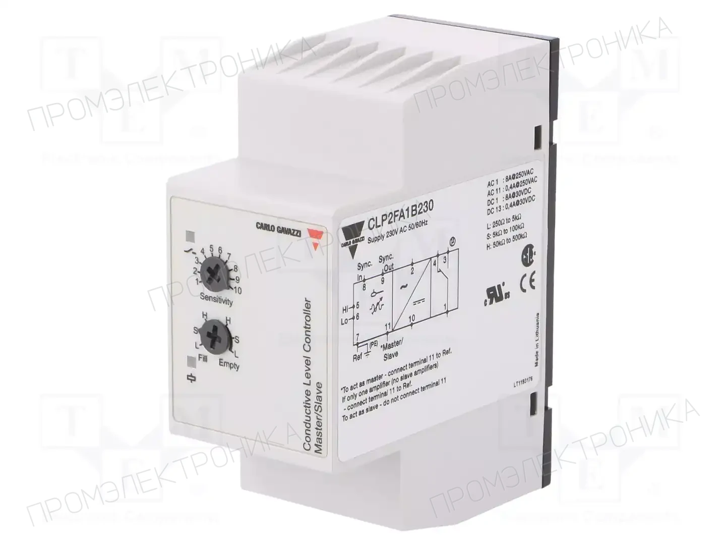 CARLO GAVAZZI CLP2FA1B230 — Контрольные реле