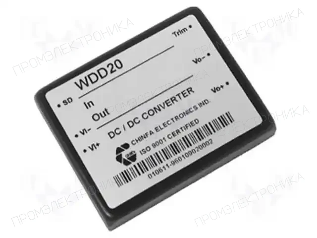 CHINFA ELECTRONICS WDD20-12S1U — Преобразователи DC/DC