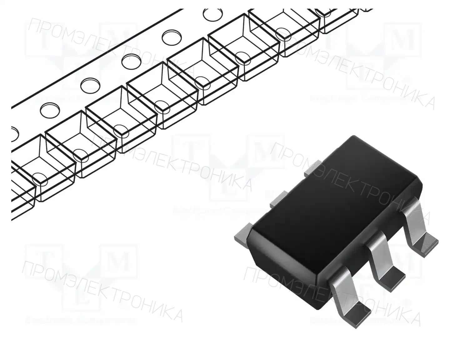 onsemi MUN5336DW1T1G — Комплементарные пары транзисторов