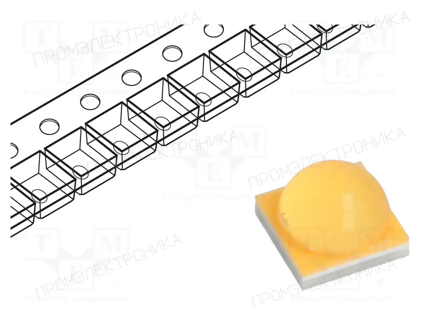 ProLight Opto PB2H-5MVE-HWFCR9A21 — Светодиоды мощности белые - Emitter