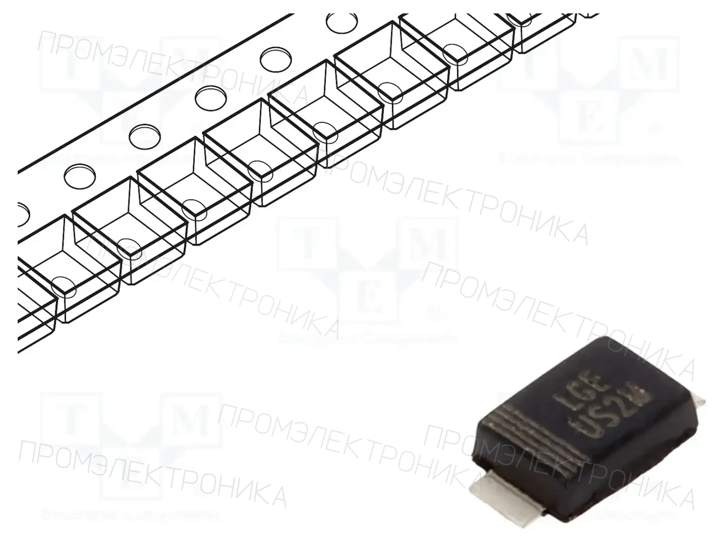 LUGUANG ELECTRONIC US2MAF — Универсальные диоды SMD
