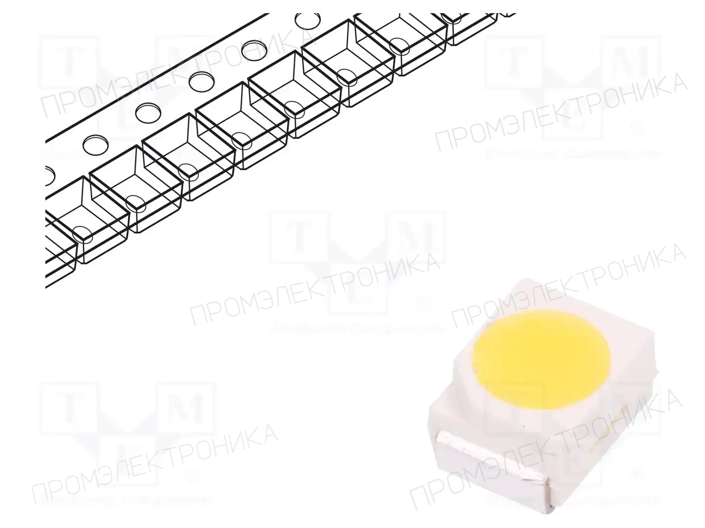 BROADCOM (AVAGO) ASMT-UWB1-NX312 — Светодиоды SMD белые