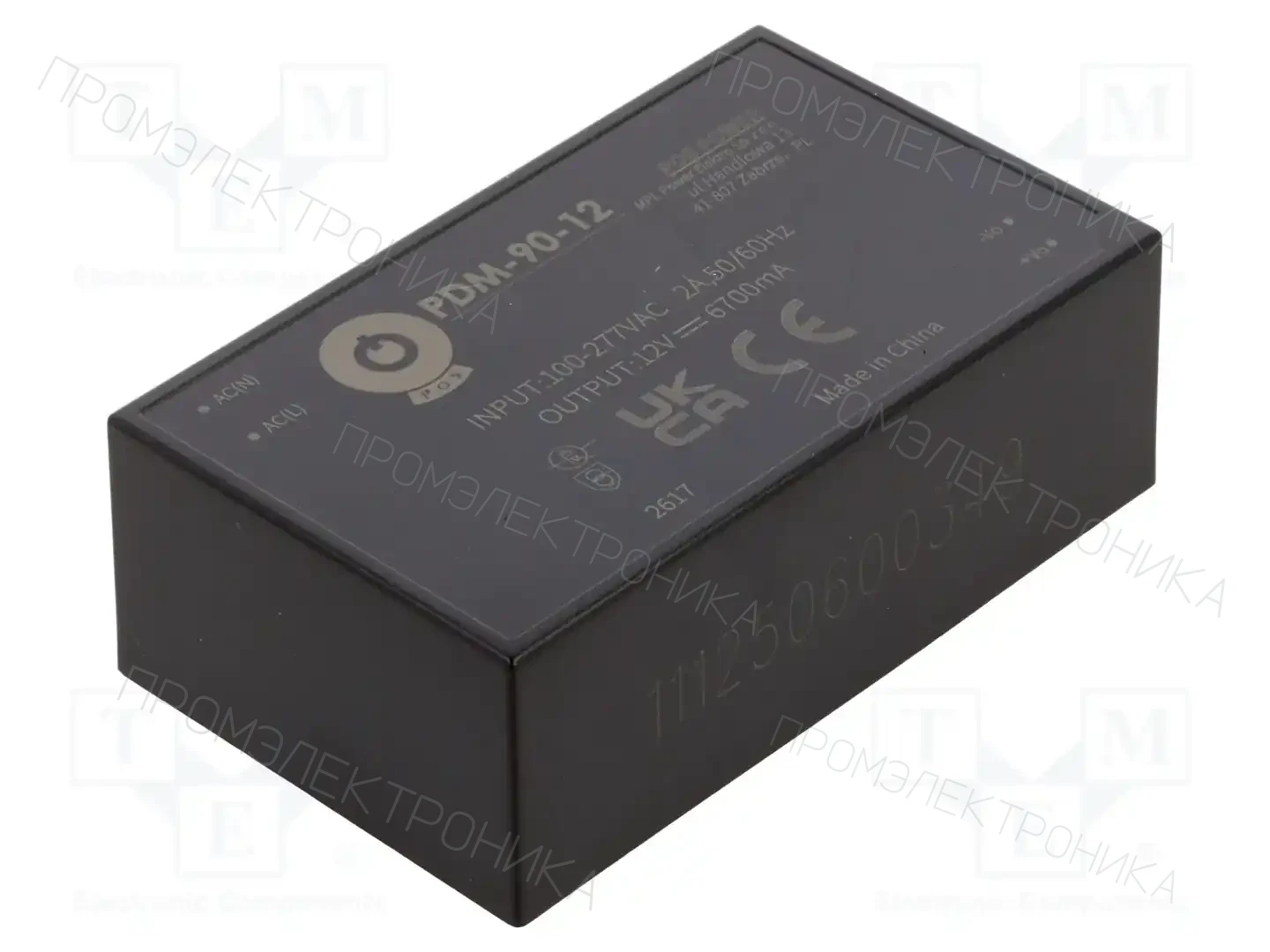 POS PDM-90-12 — Преобразователи AC/DC для PCB