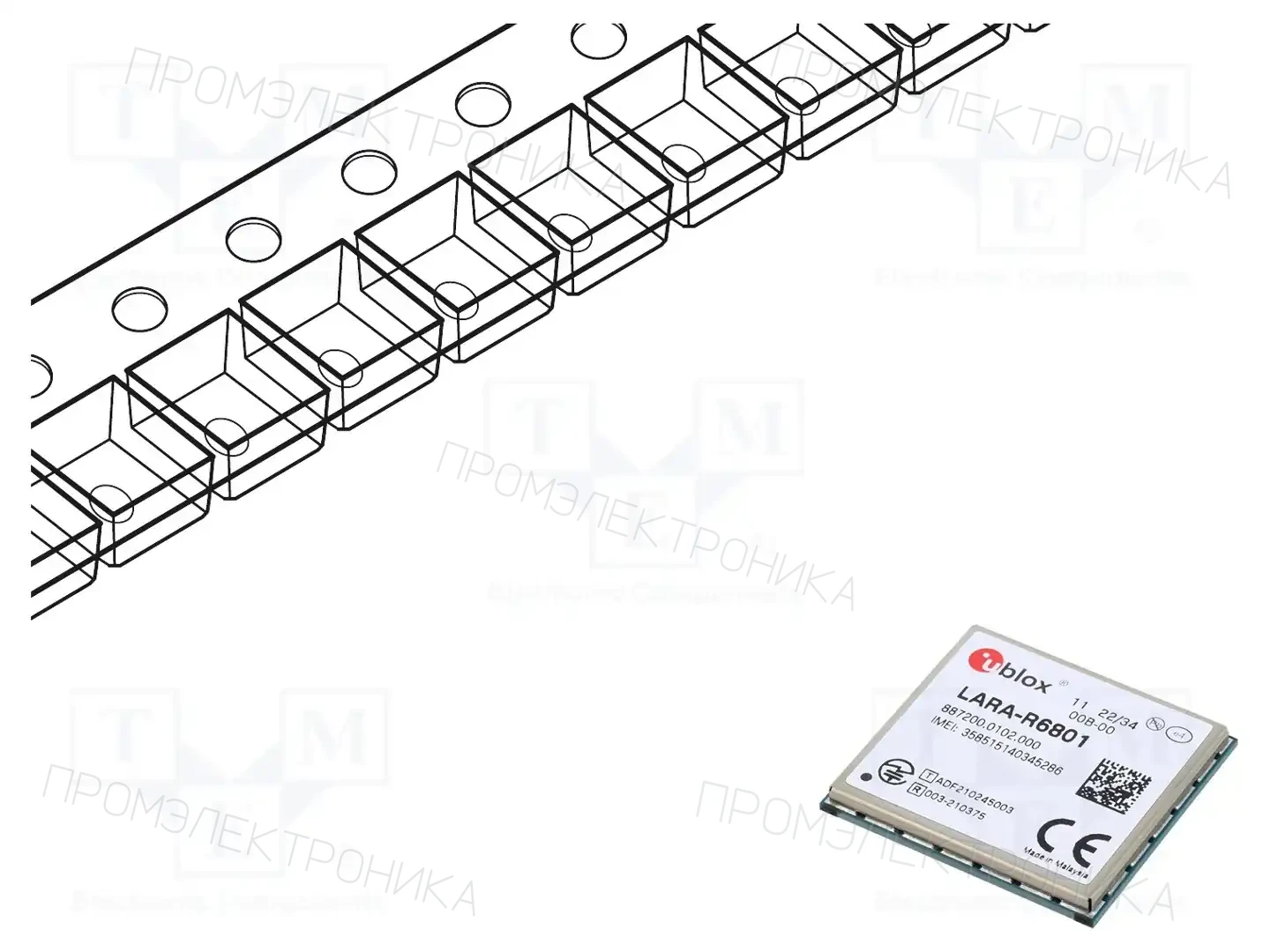u-blox LARA-R6801-00B — Модули M2M (GPRS/LTE/5G)