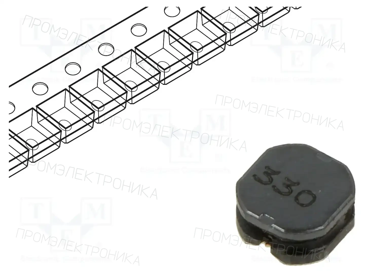 BOURNS SRN8040-330M — Дроссели