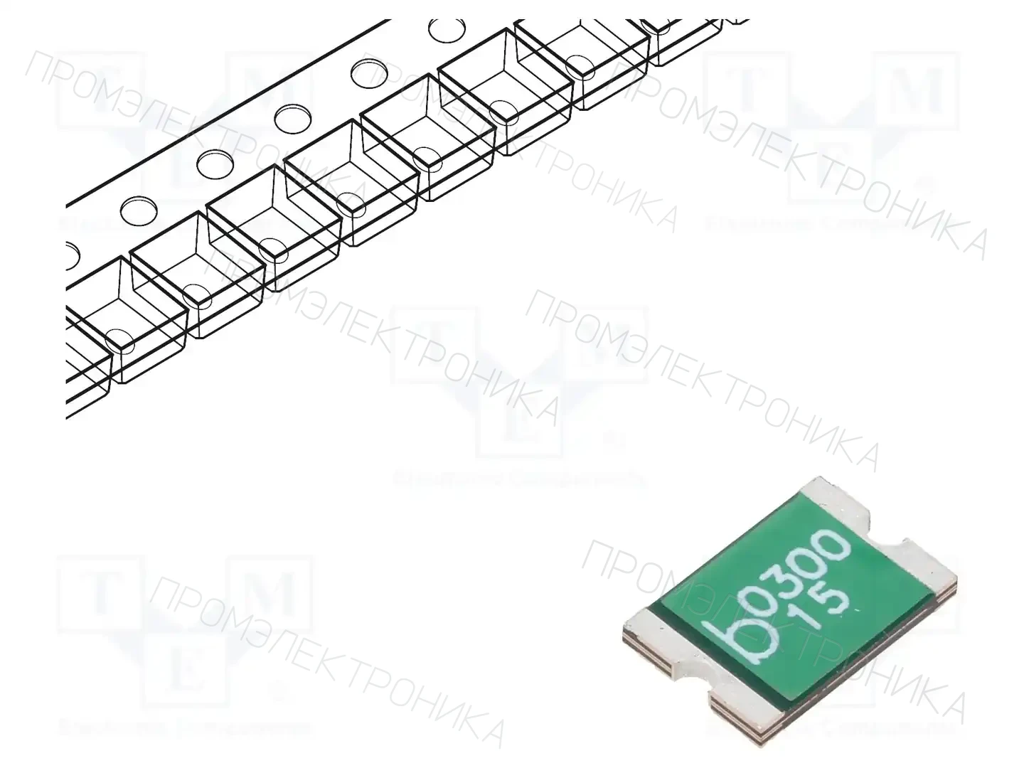 BEL FUSE 0ZCF0300AF2C — Предохранители полимерные SMD