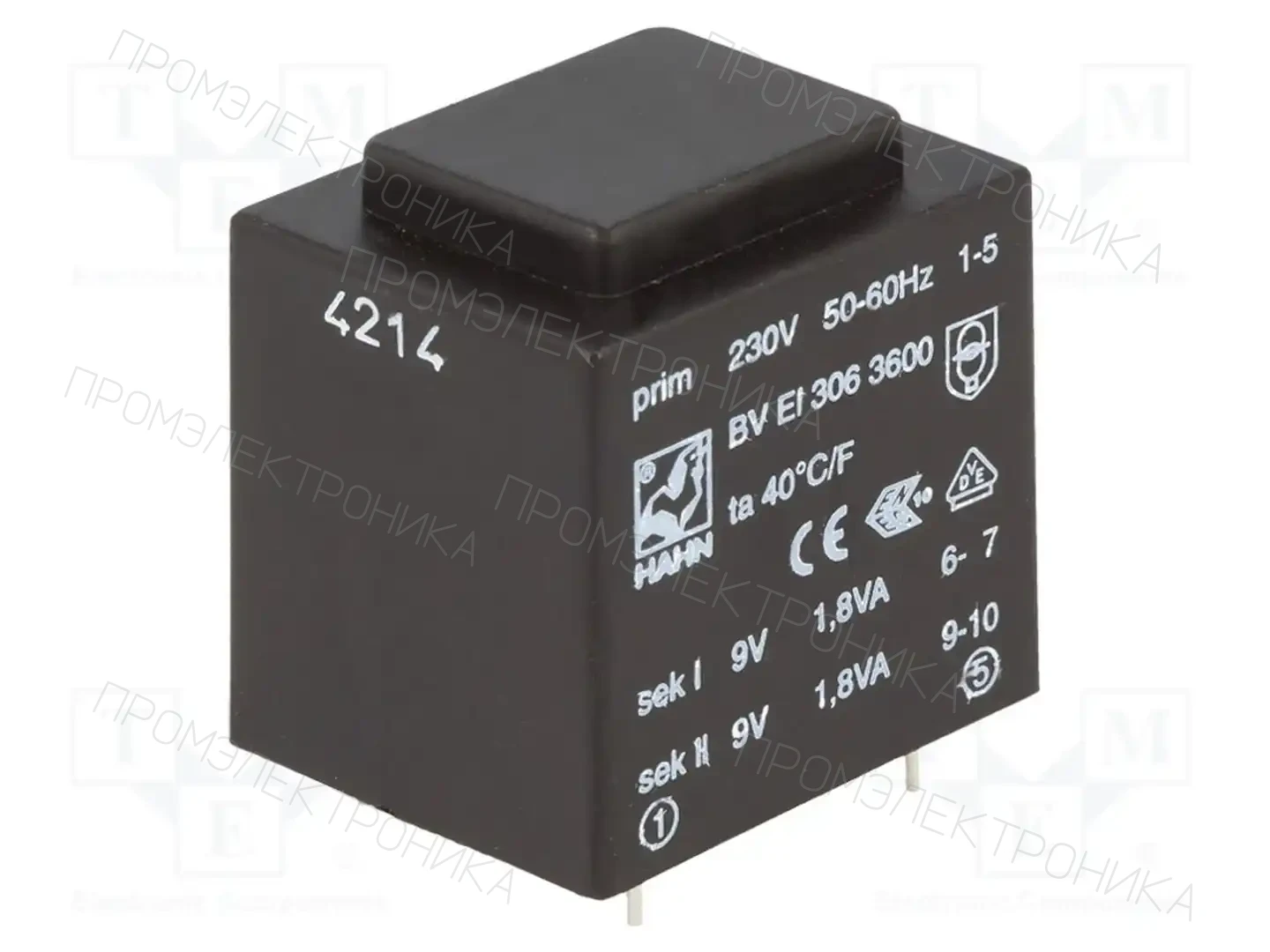 HAHN BV EI 3063600 — Трансформаторы PCB