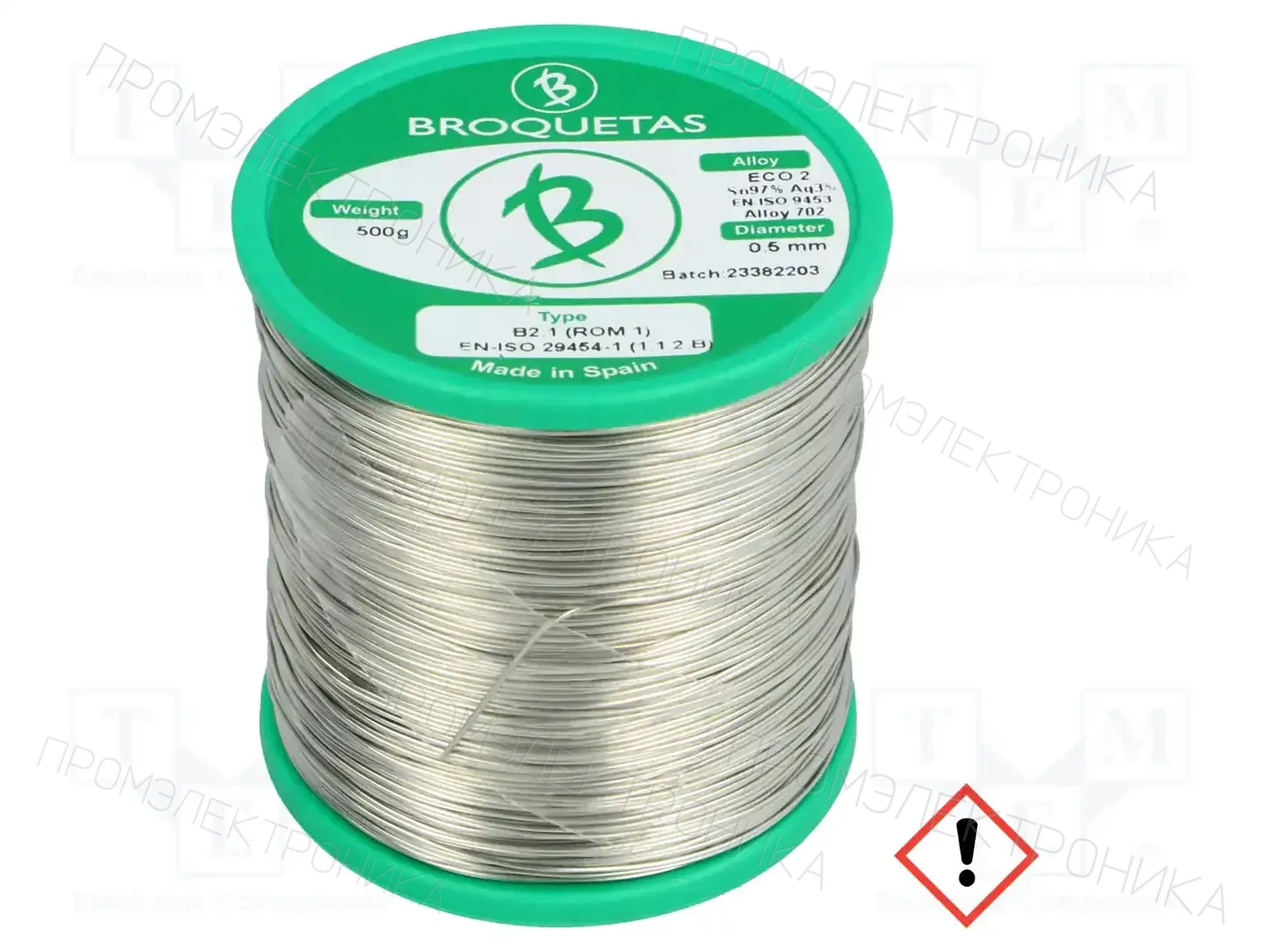 BROQUETAS ECO2 B2.1 0,5MM 500GR — Паяльные провода бессвинцовые