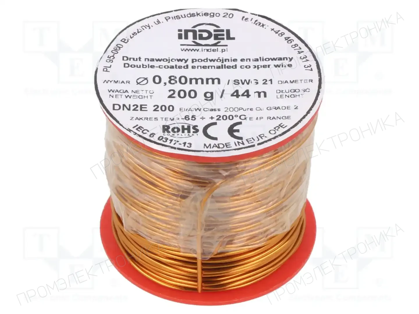 INDEL DN2E0,80-200G — Проволока обмоточная