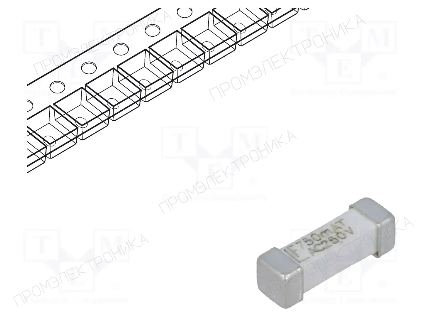 LITTELFUSE 0443.750DR — Предохранители SMD остальные