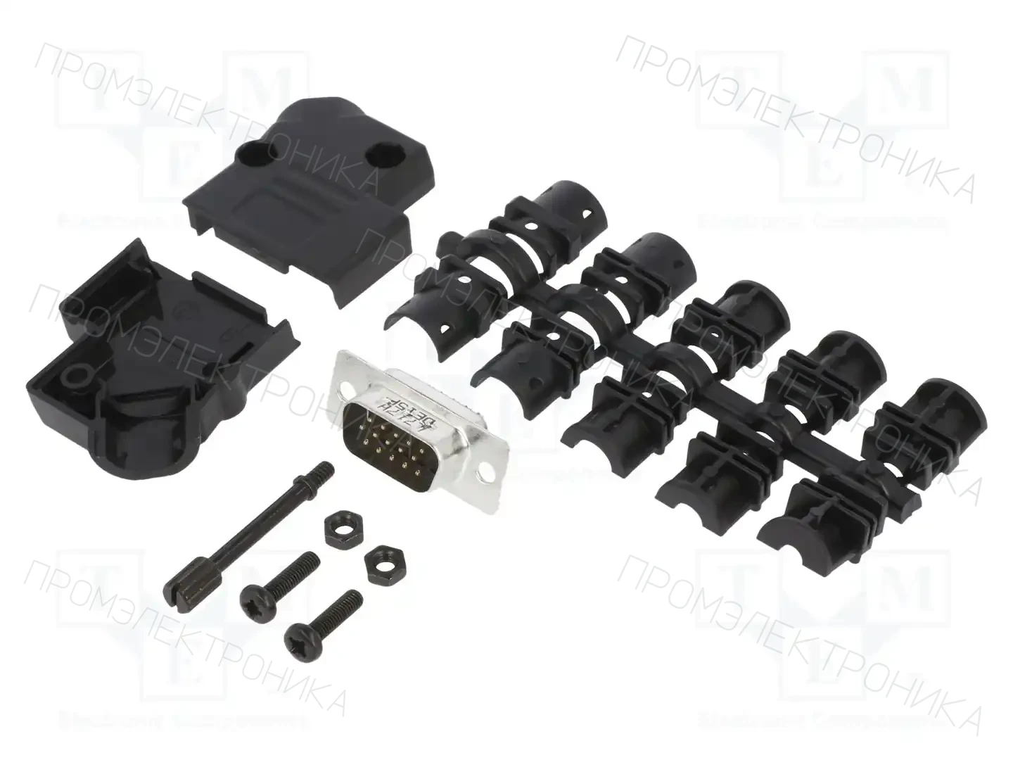 AMPHENOL COMMUNICATIONS SOLUTIONS L17D45PK-P-09+L717HDE15P — Комплектные штекеры D-Sub
