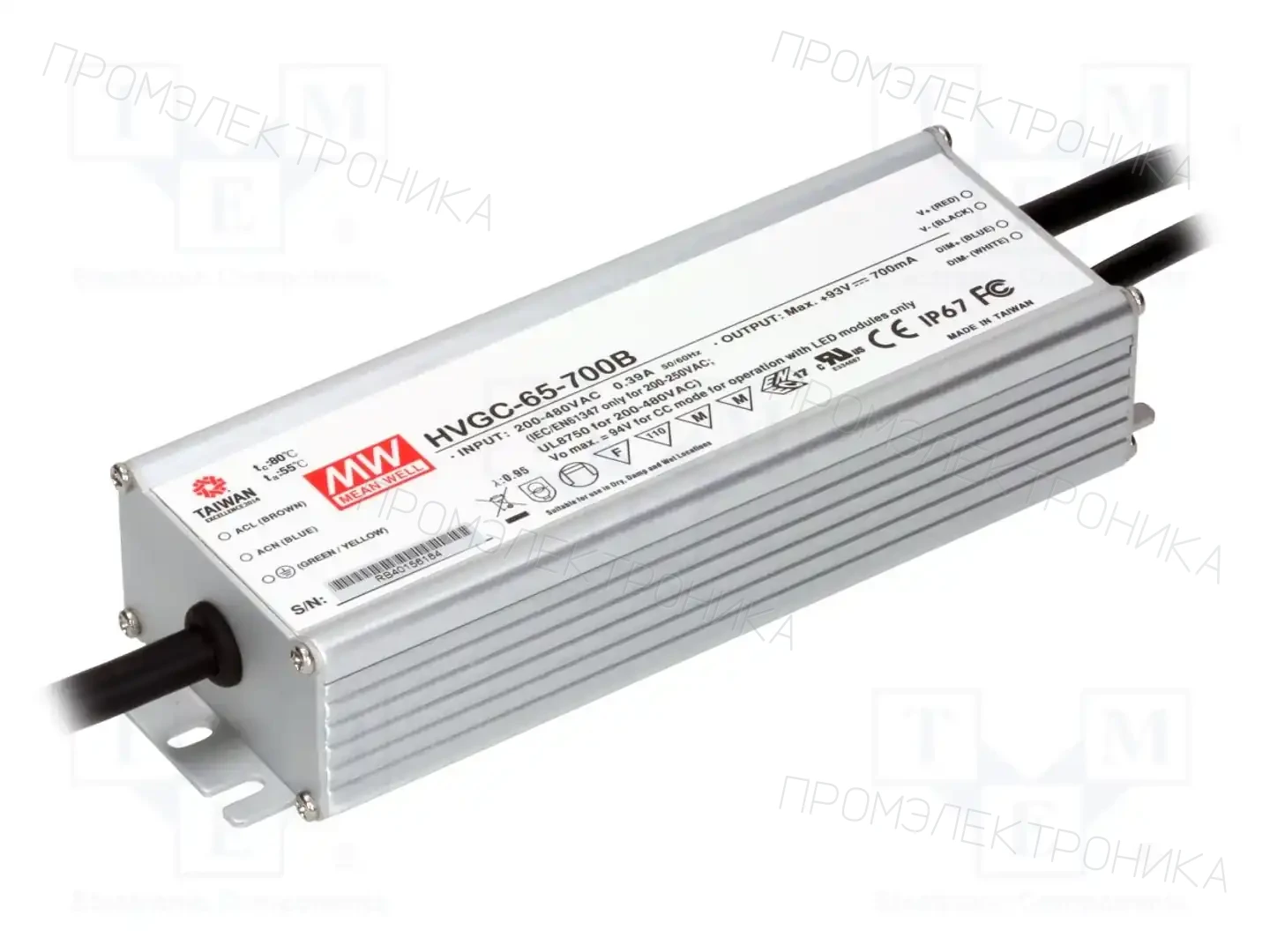 MEAN WELL HVGC-65-700B — Блоки питания для LED
