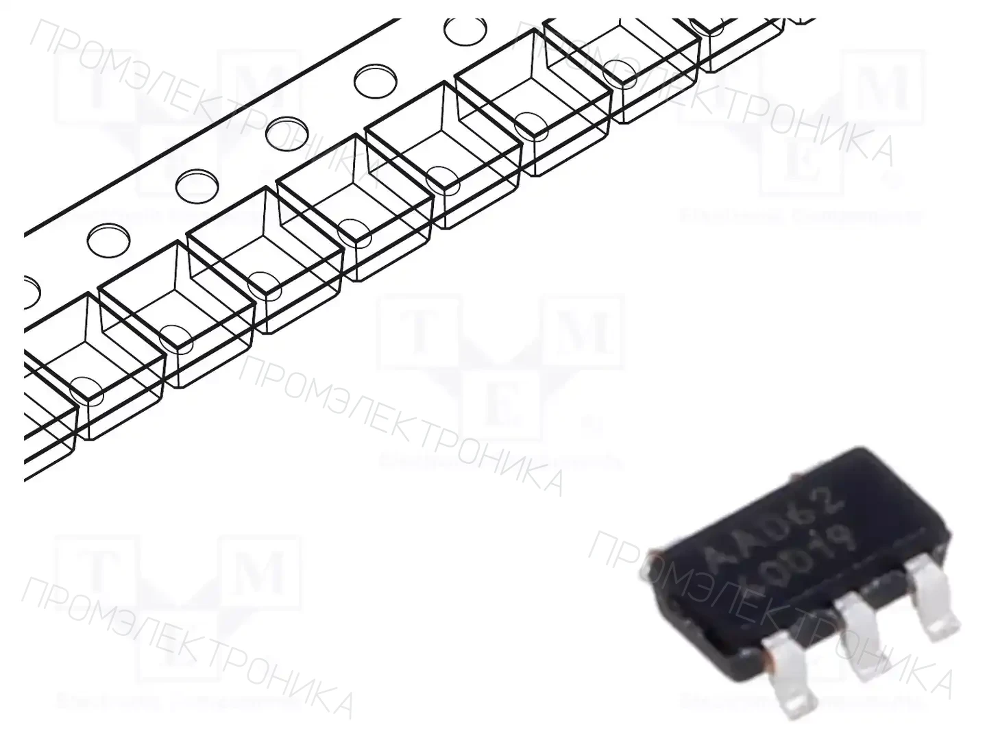 Microchip Technology MCP6496RT-E/OT — Операционные усилители SMD