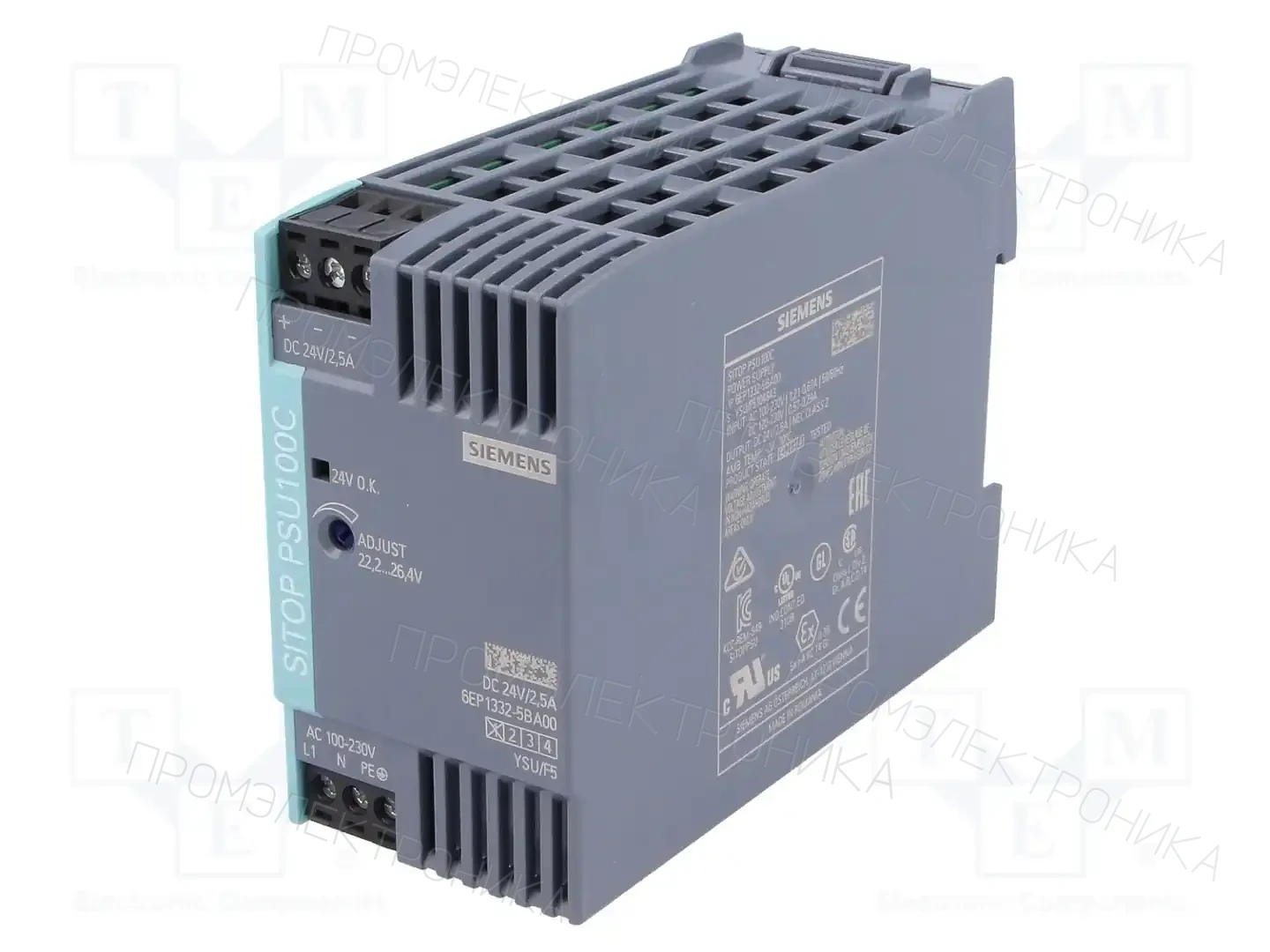 SIEMENS 6EP1332-5BA00 — Блоки питания на DIN-рейку