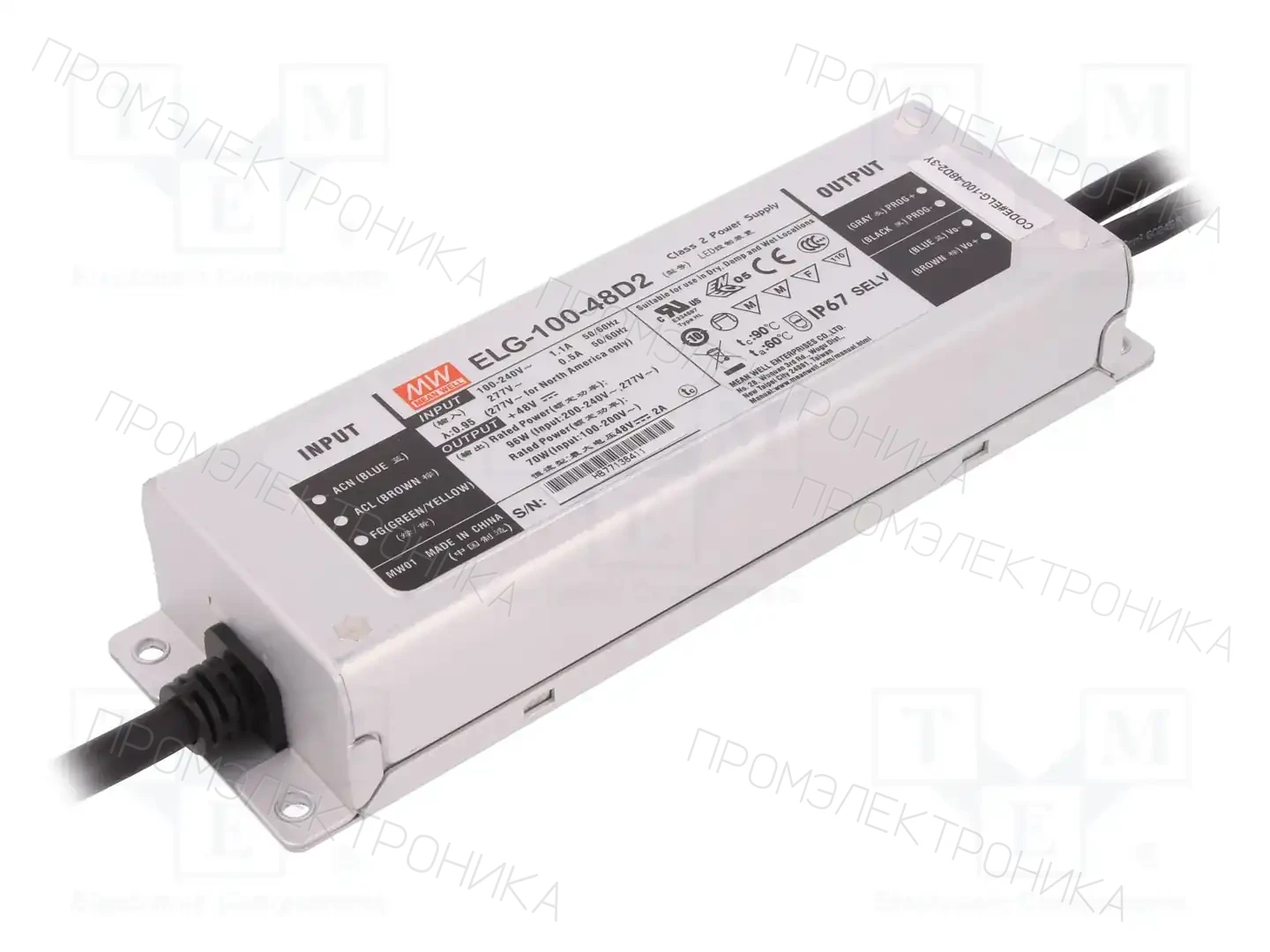 MEAN WELL ELG-100-48D2-3Y — Блоки питания для LED