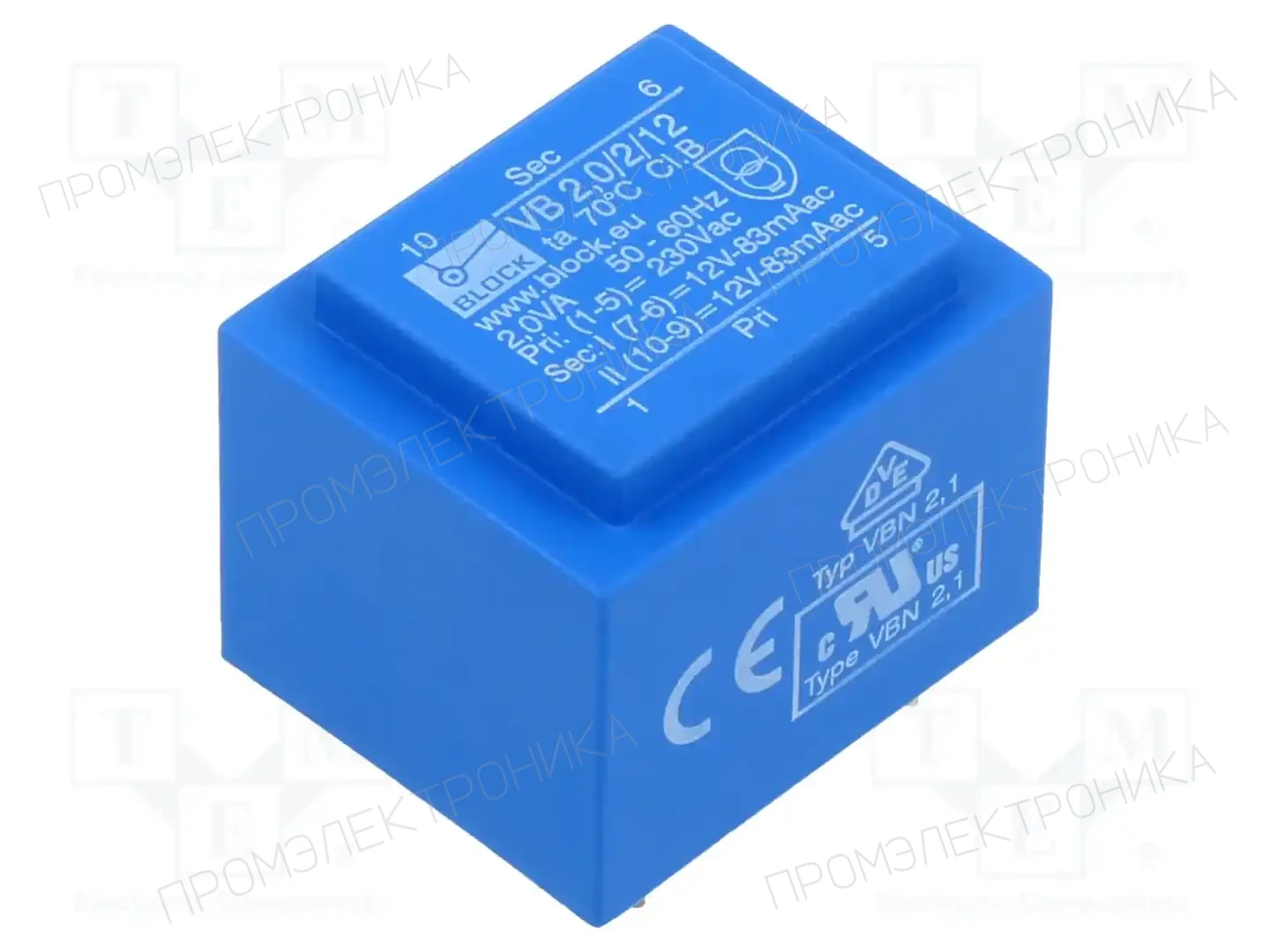 BLOCK VB 2,0/2/12 — Трансформаторы PCB