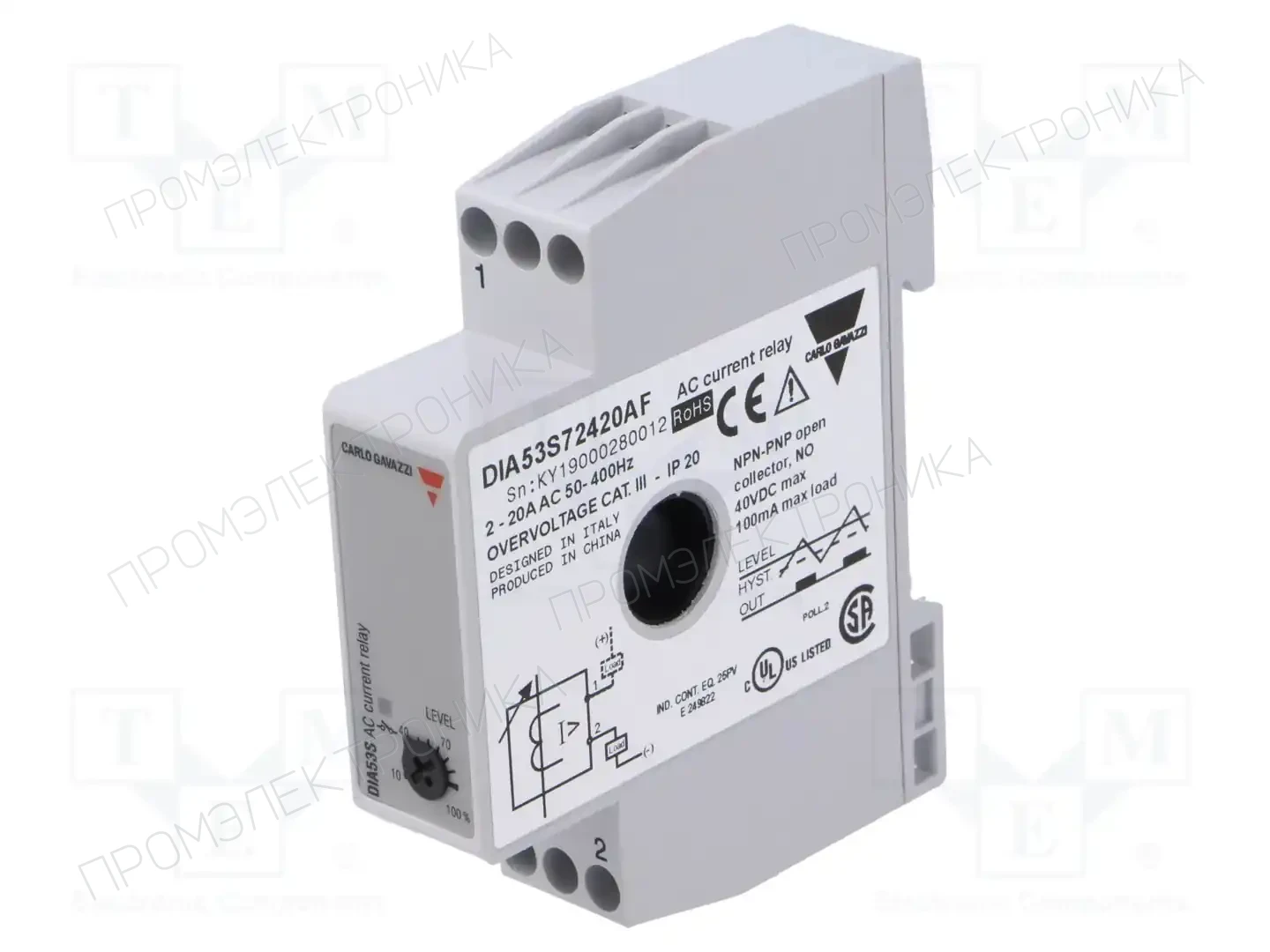 CARLO GAVAZZI DIA53S72420AF — Контрольные реле