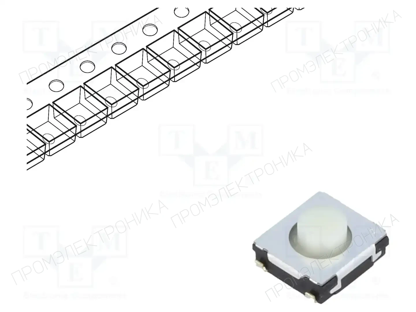PANASONIC EVQQ2S03W — Микропереключатели TACT