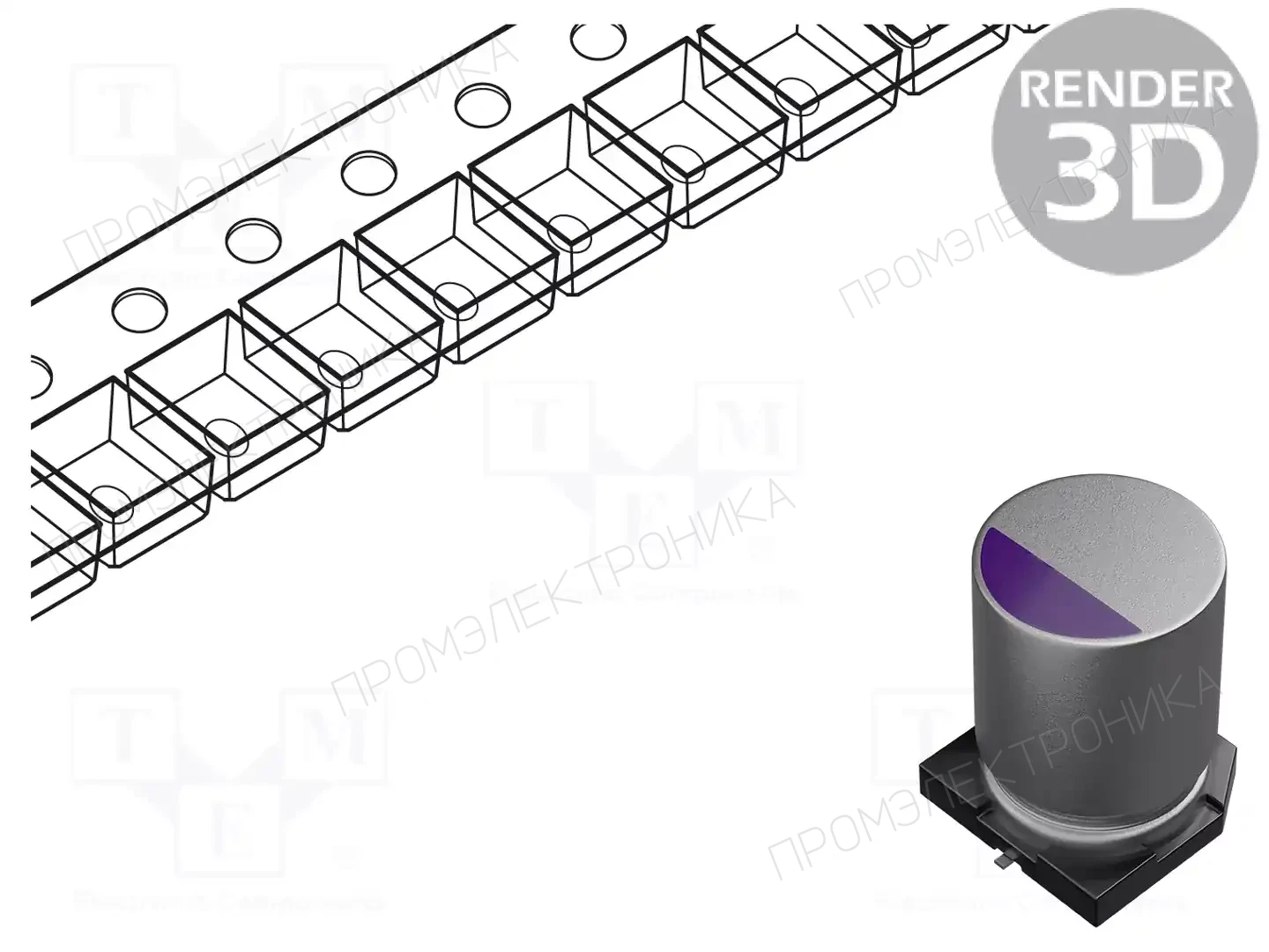 PANASONIC 2TPF330M6 — Конденсаторы полимерные SMD