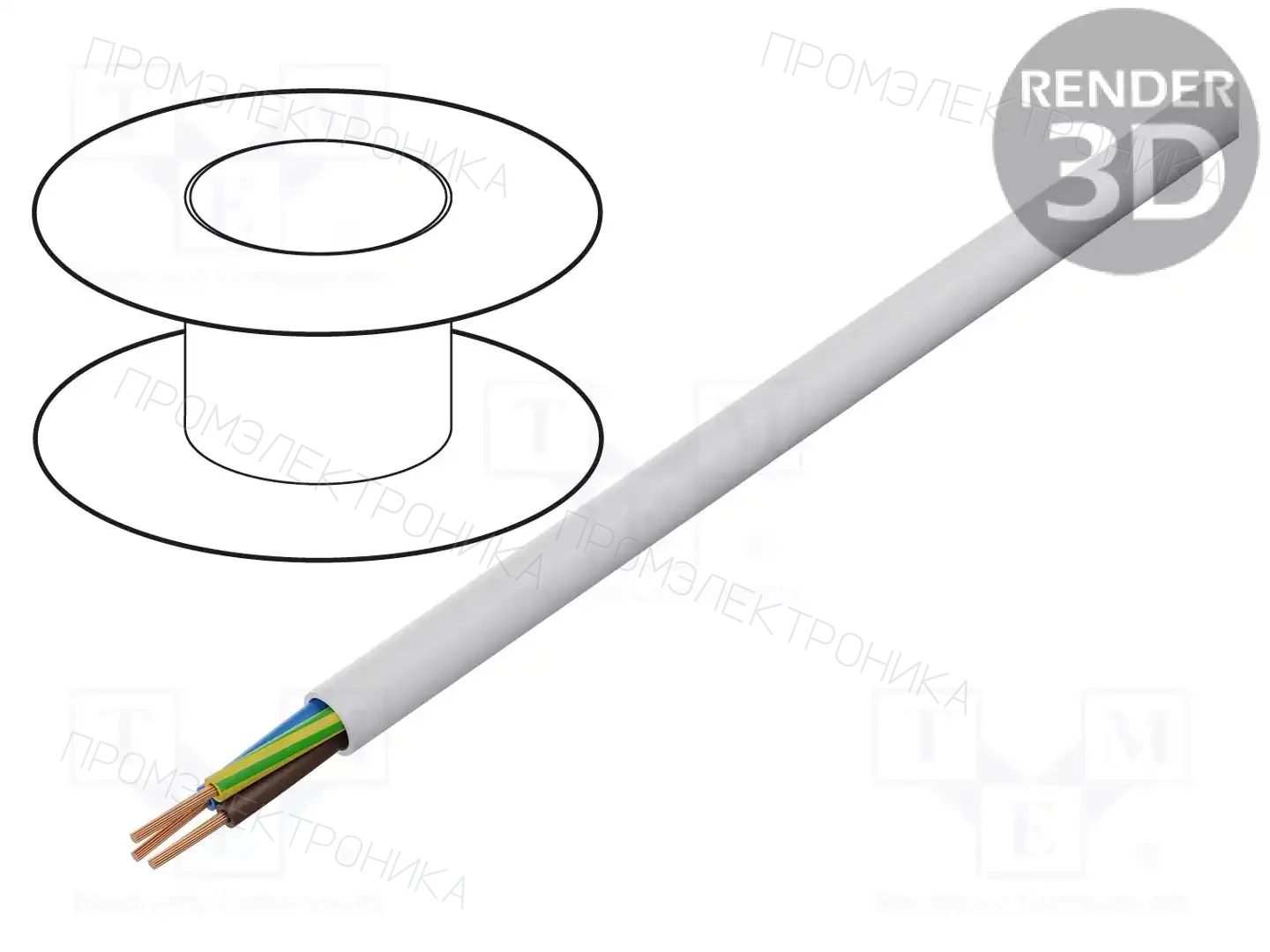 MANEX H03VV-F/3X0.75WH — Провода питания