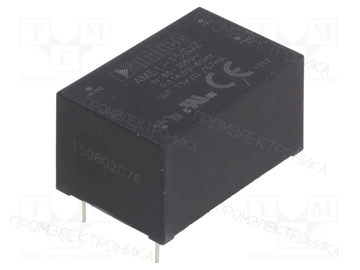 AIMTEC AME1-15SJZ — Преобразователи AC/DC для PCB