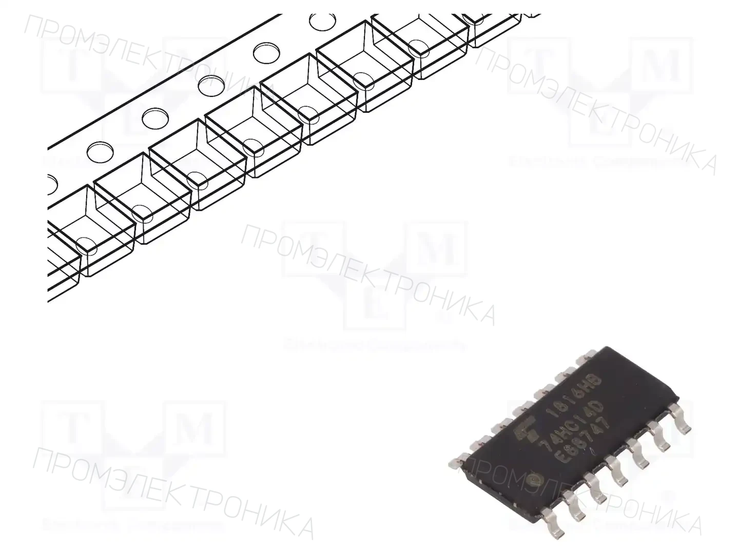 TOSHIBA 74HC14D(BJ) — Ворота, инверторы