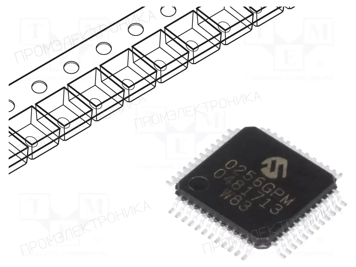 Microchip Technology PIC32MM0256GPM048-I/PT — Линейка PIC32 32-bit