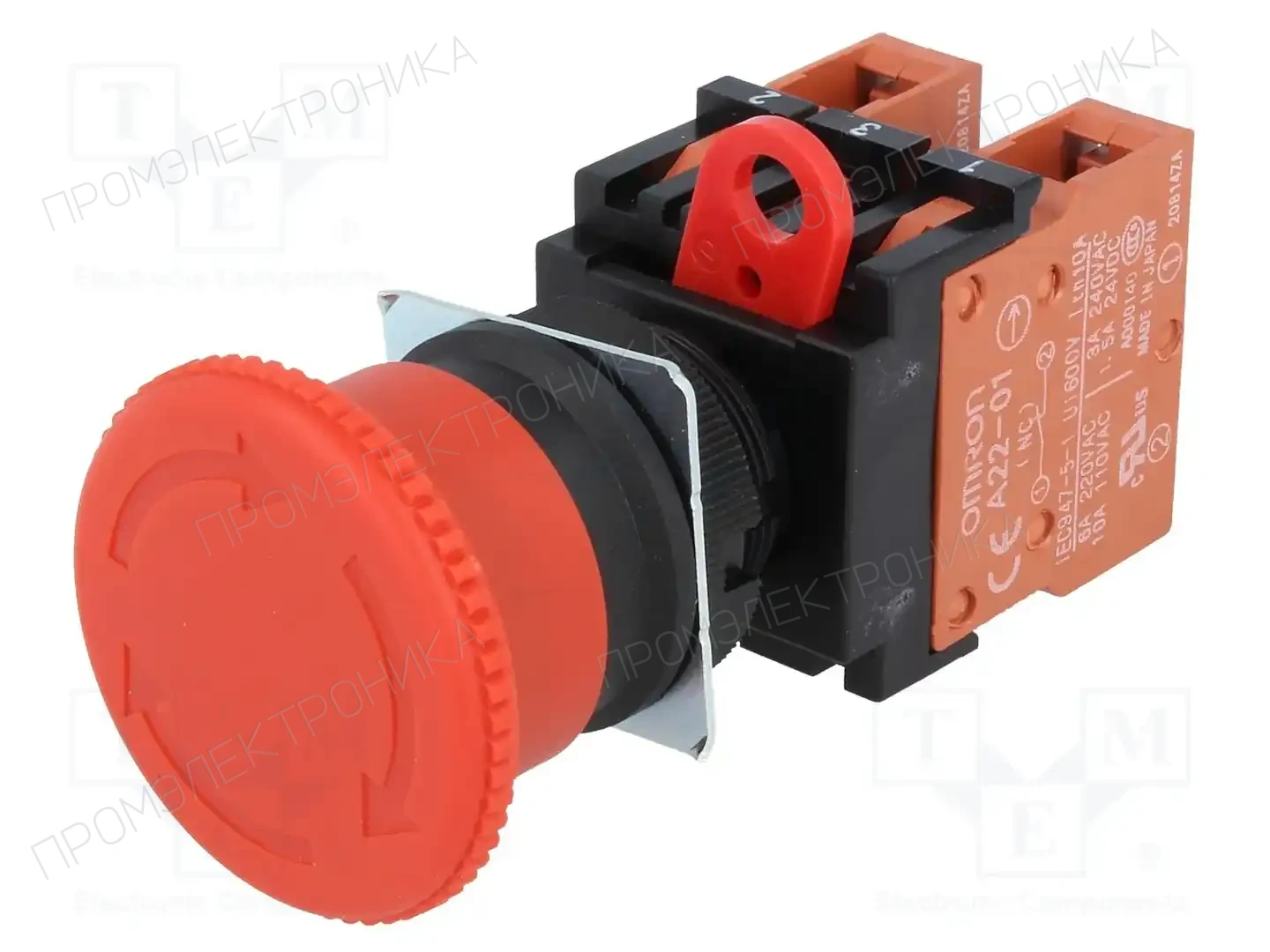 OMRON A22E-M-02 — Переключатели панельные стандартные 22мм