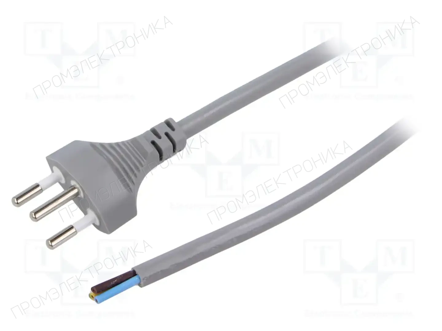 LIAN DUNG LT-313 H05VV-F 3X1.0 GRY 5M END CUT — Кабели питания компьютерные и универс