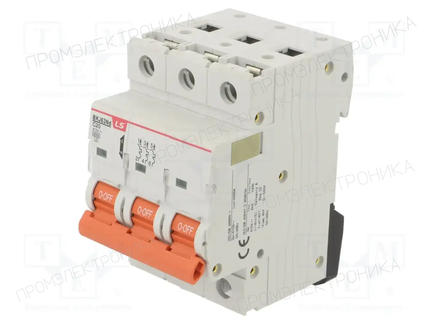 LS ELECTRIC BKJ63ND 3P C20 — Выключатели максимального тока