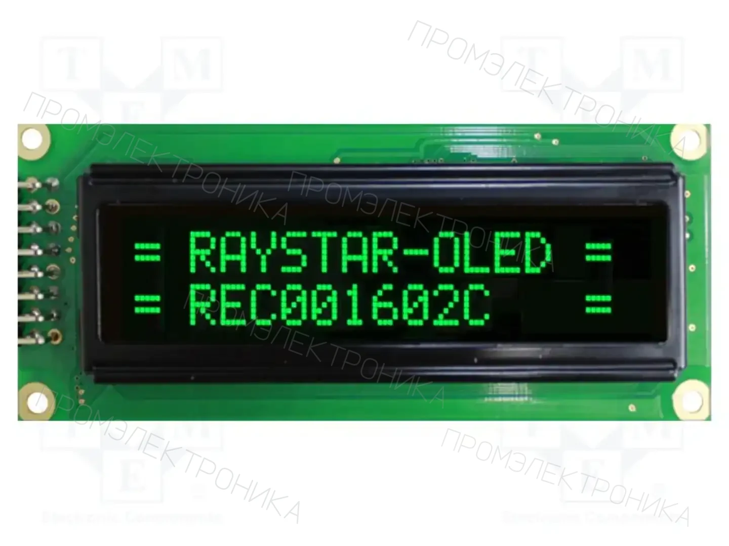 RAYSTAR OPTRONICS REC001602CGPP5N00100 — Дисплеи OLED буквенно-цифровые