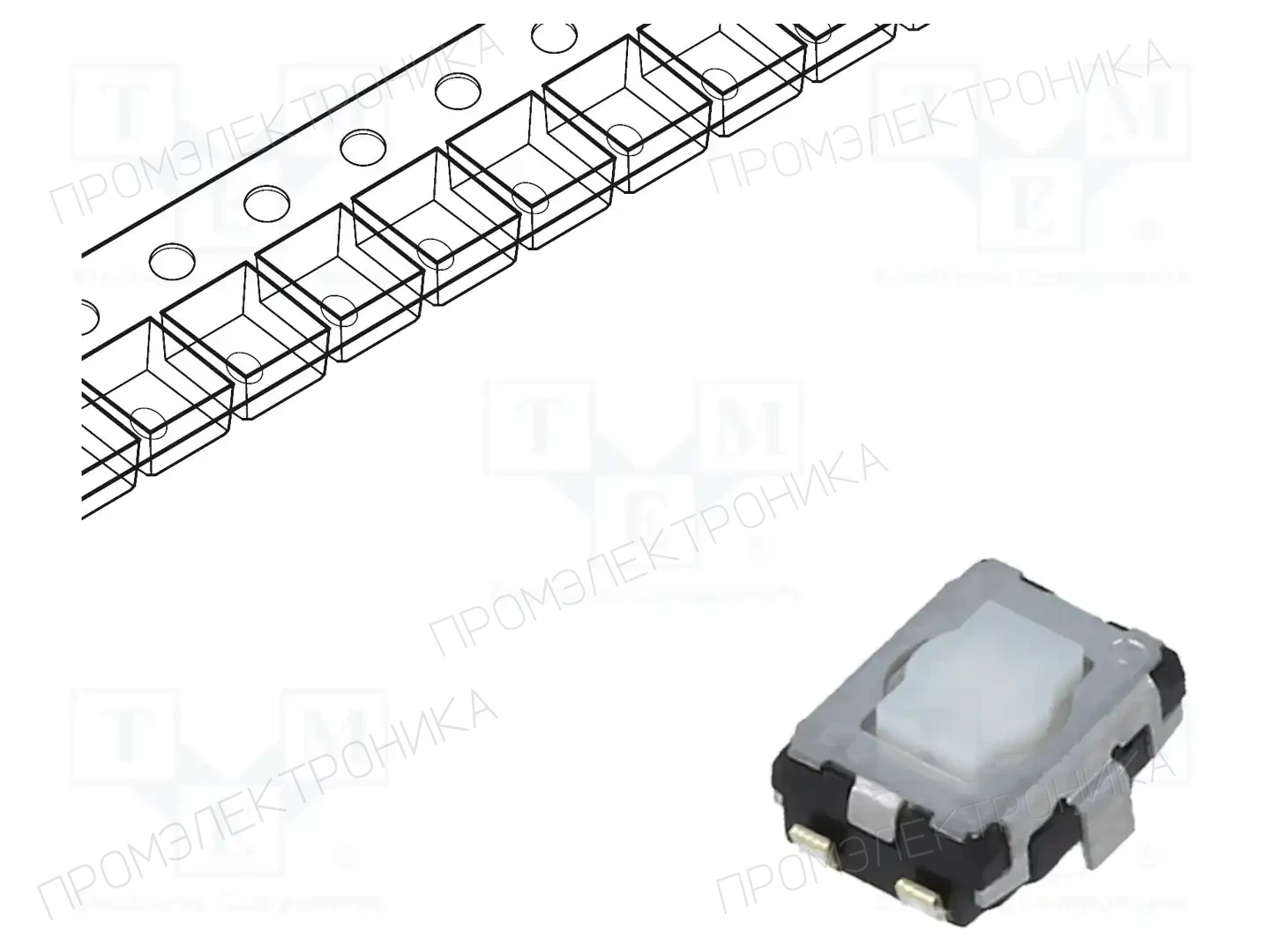 PANASONIC EVQP2T02M — Микропереключатели TACT