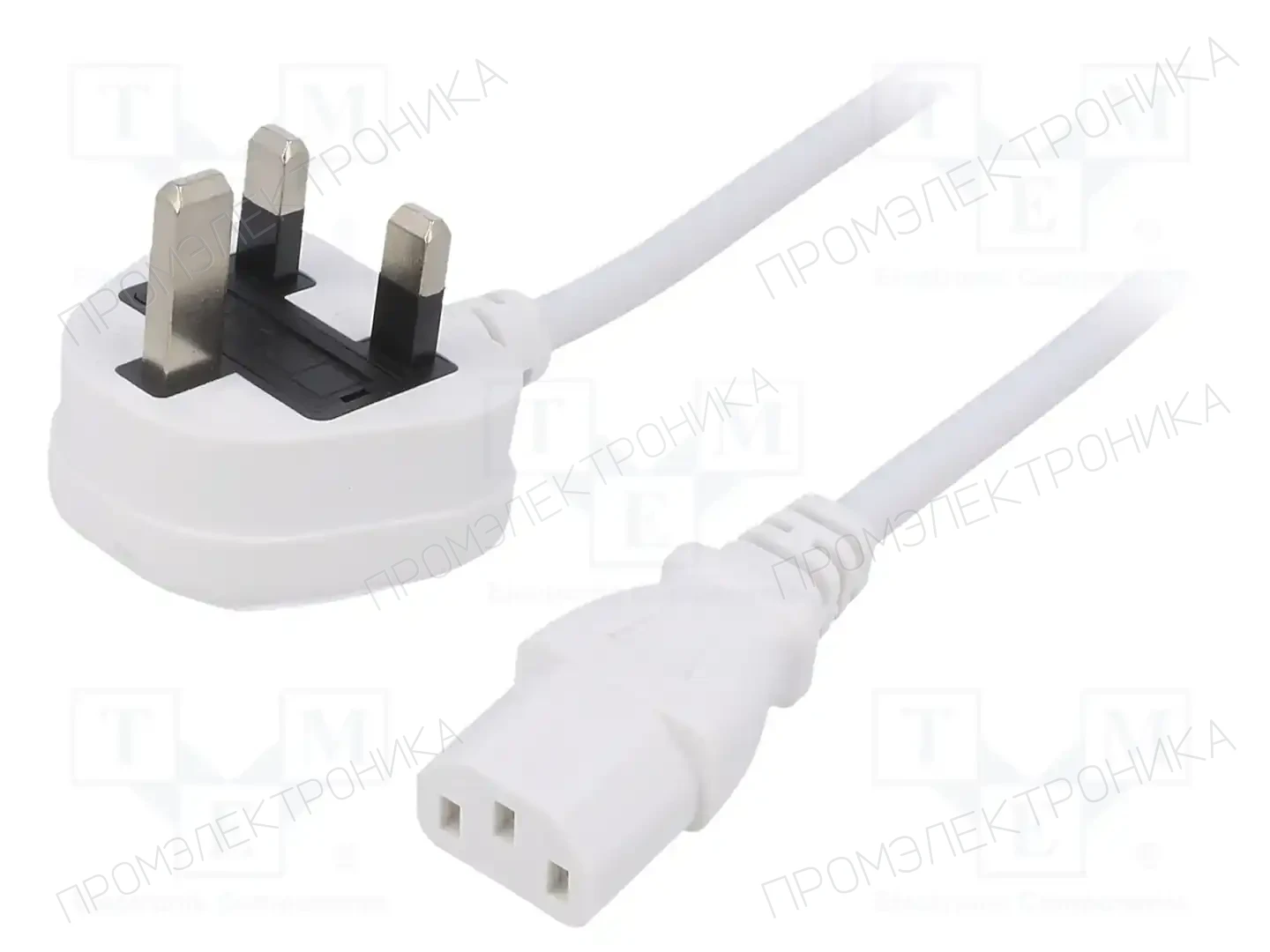 LIAN DUNG LT-318(3A)+501 3X0.75 WHT 2M — Кабели питания компьютерные и универс