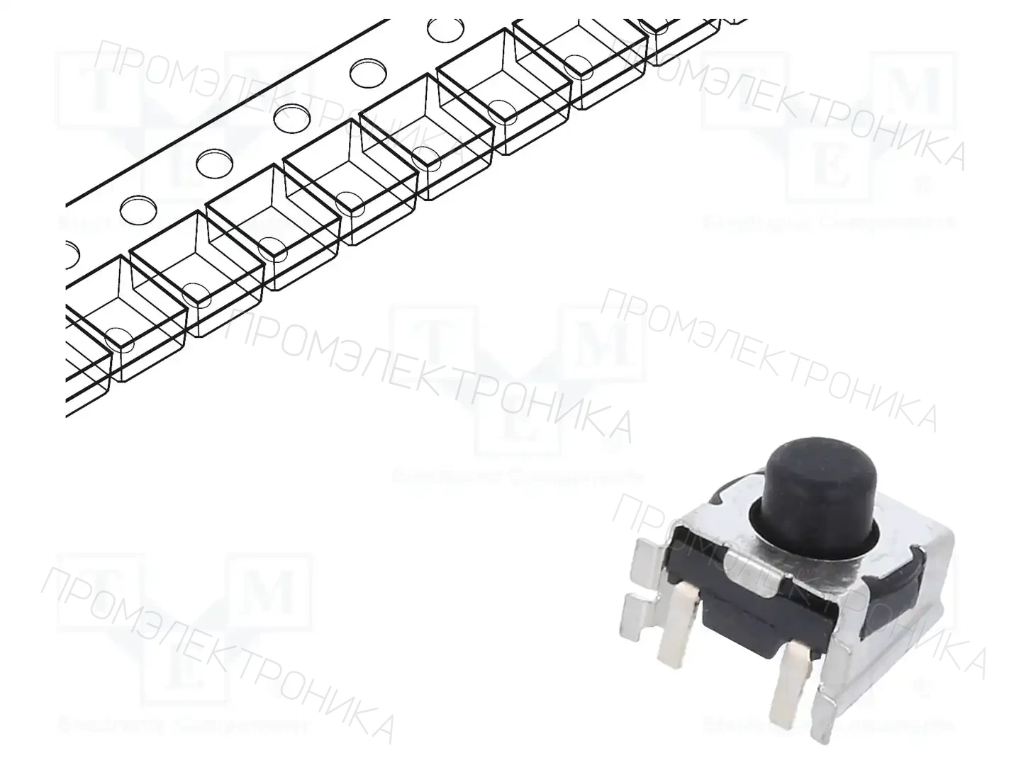 C&K KT11B2SAM34 LFS — Микропереключатели TACT